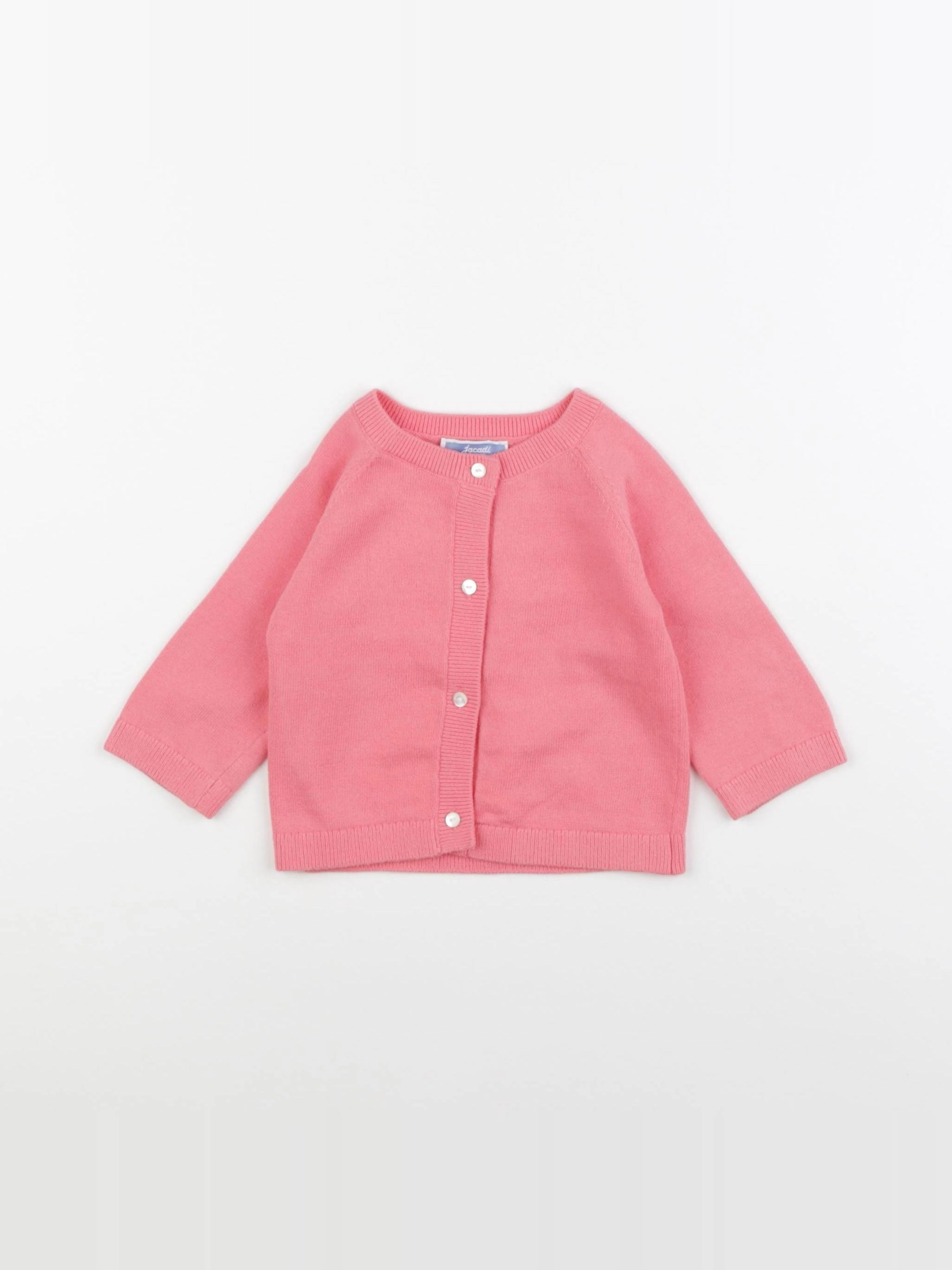 Jacadi - gilet rose - 6 mois