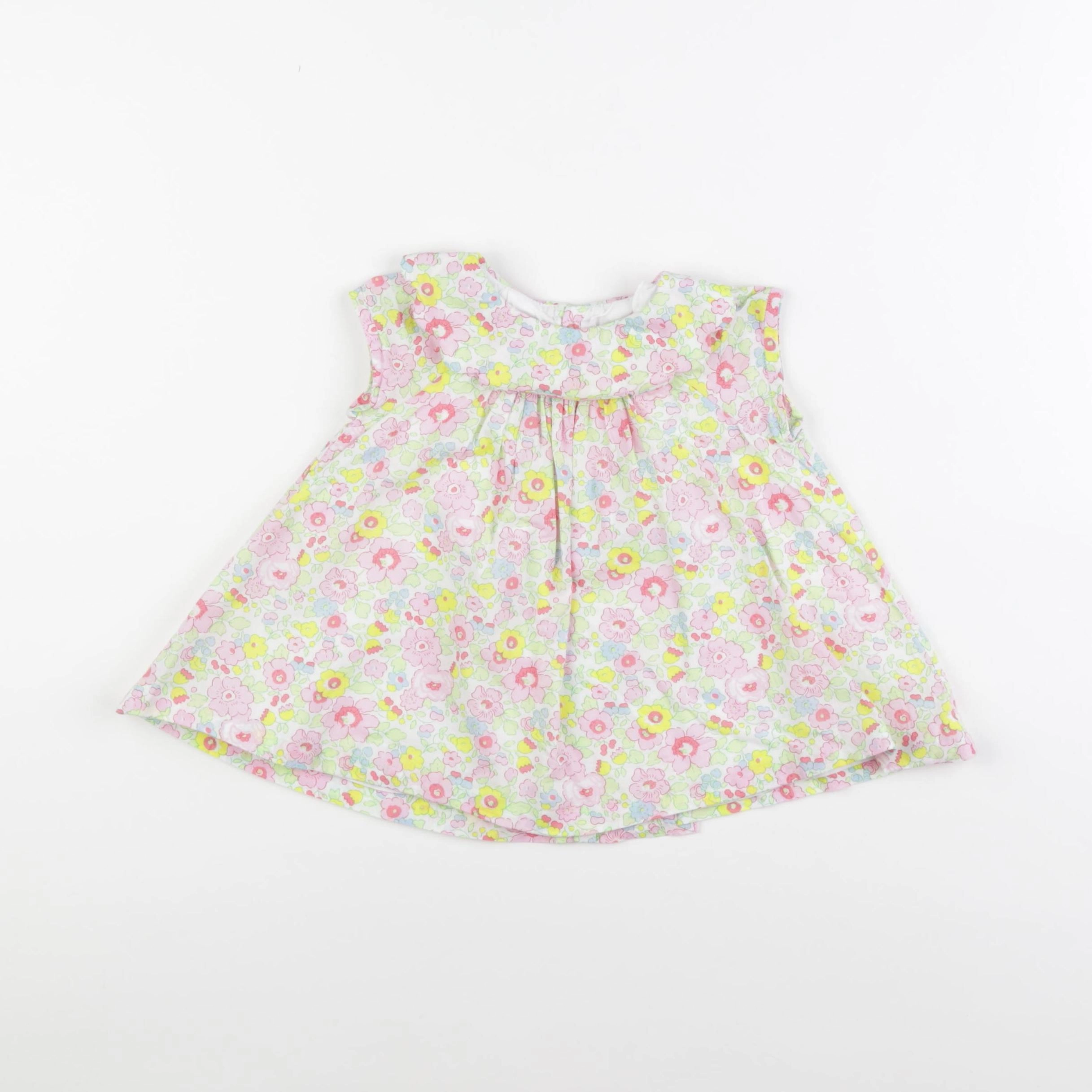 Jacadi - robe liberty multicolore - 6 mois