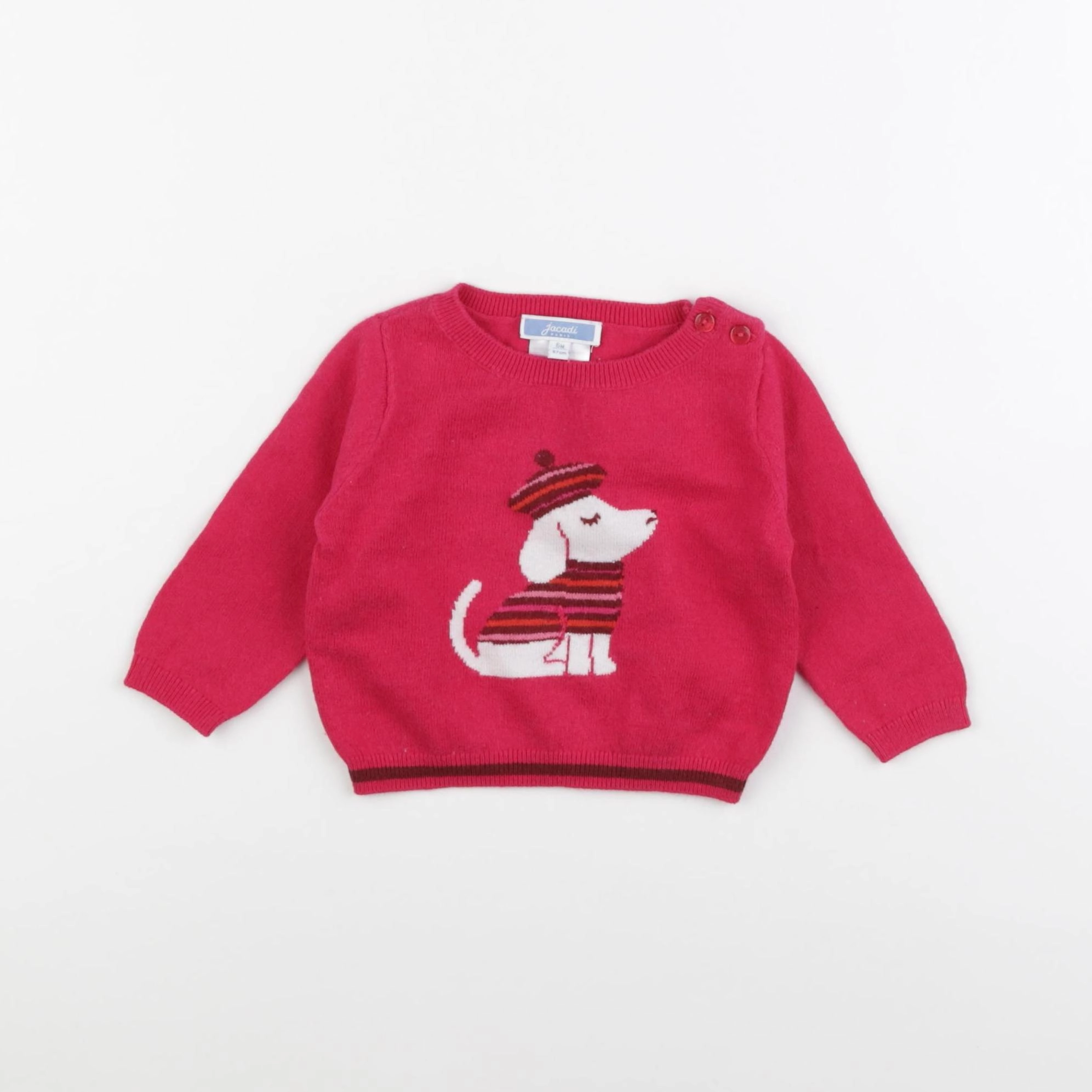 Jacadi - pull rose - 6 mois
