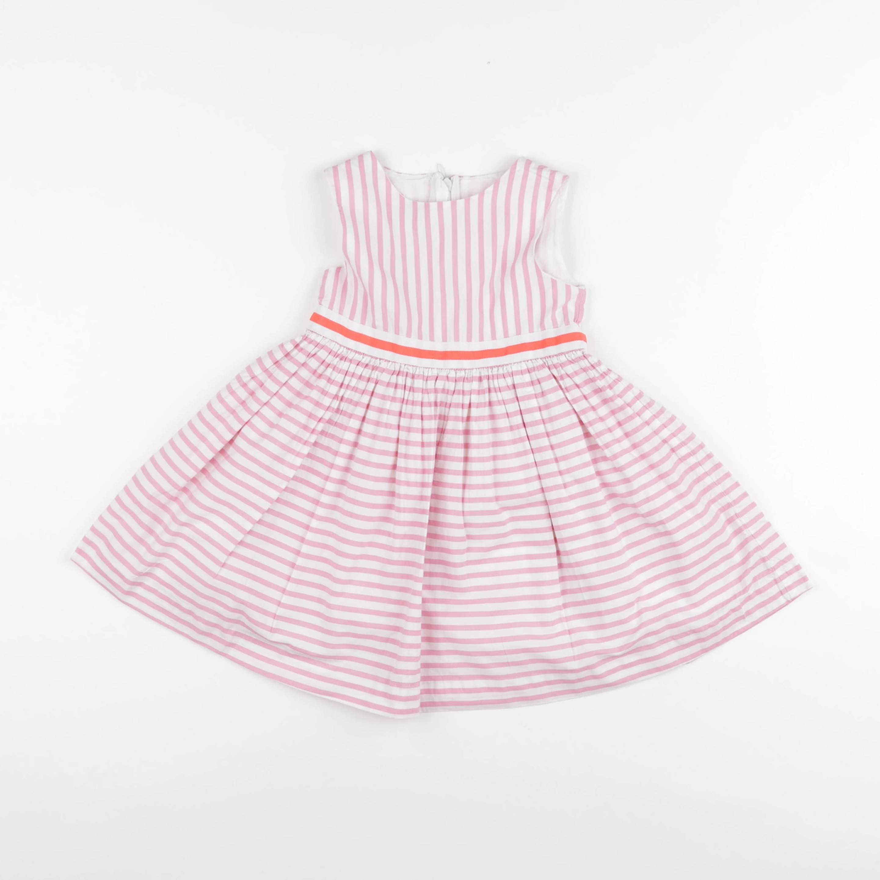 Jacadi - robe blanc, rose - 36 mois