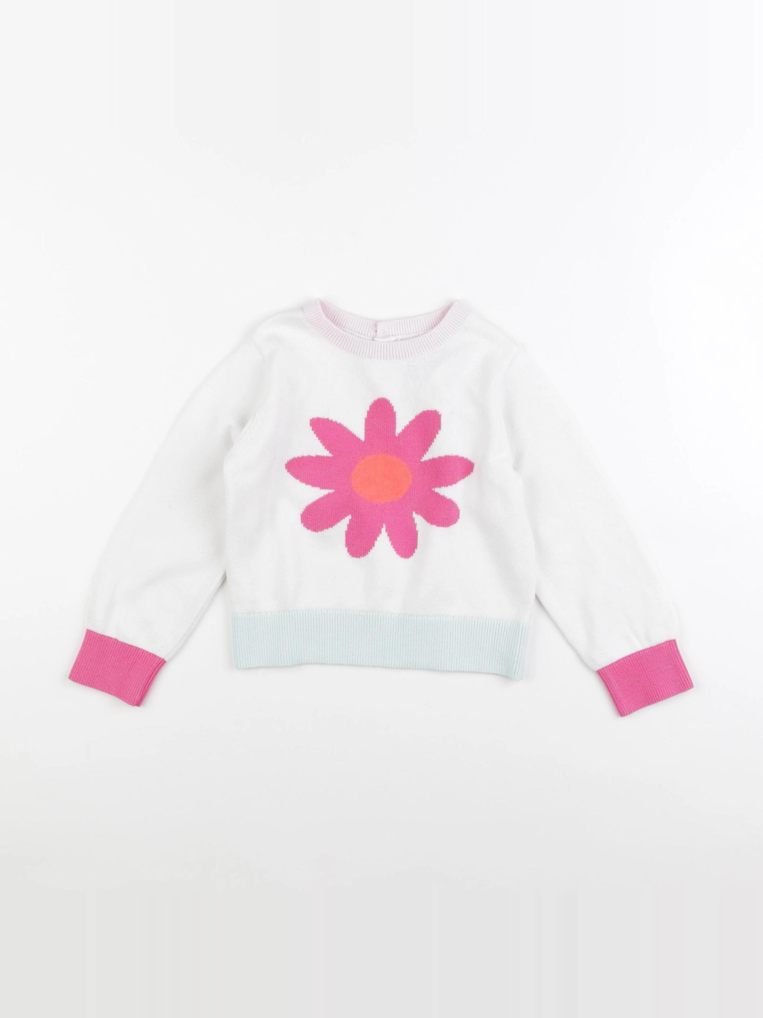 Jacadi - pull blanc - 4 ans