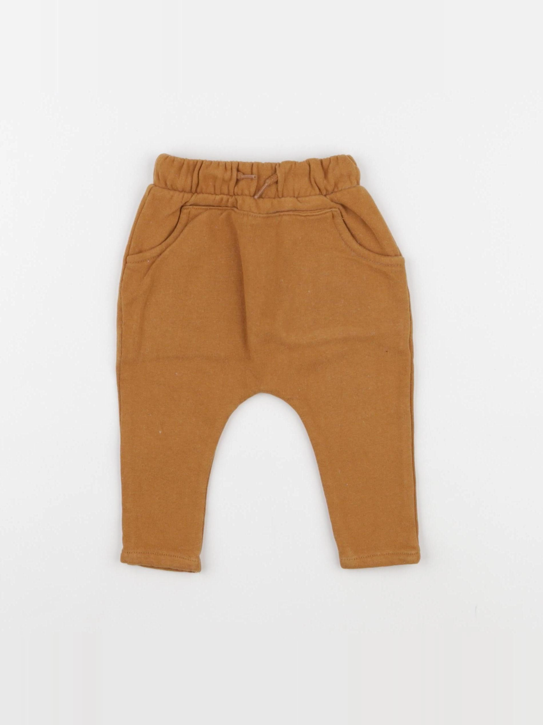 Vertbaudet - sarouel marron - 3 mois