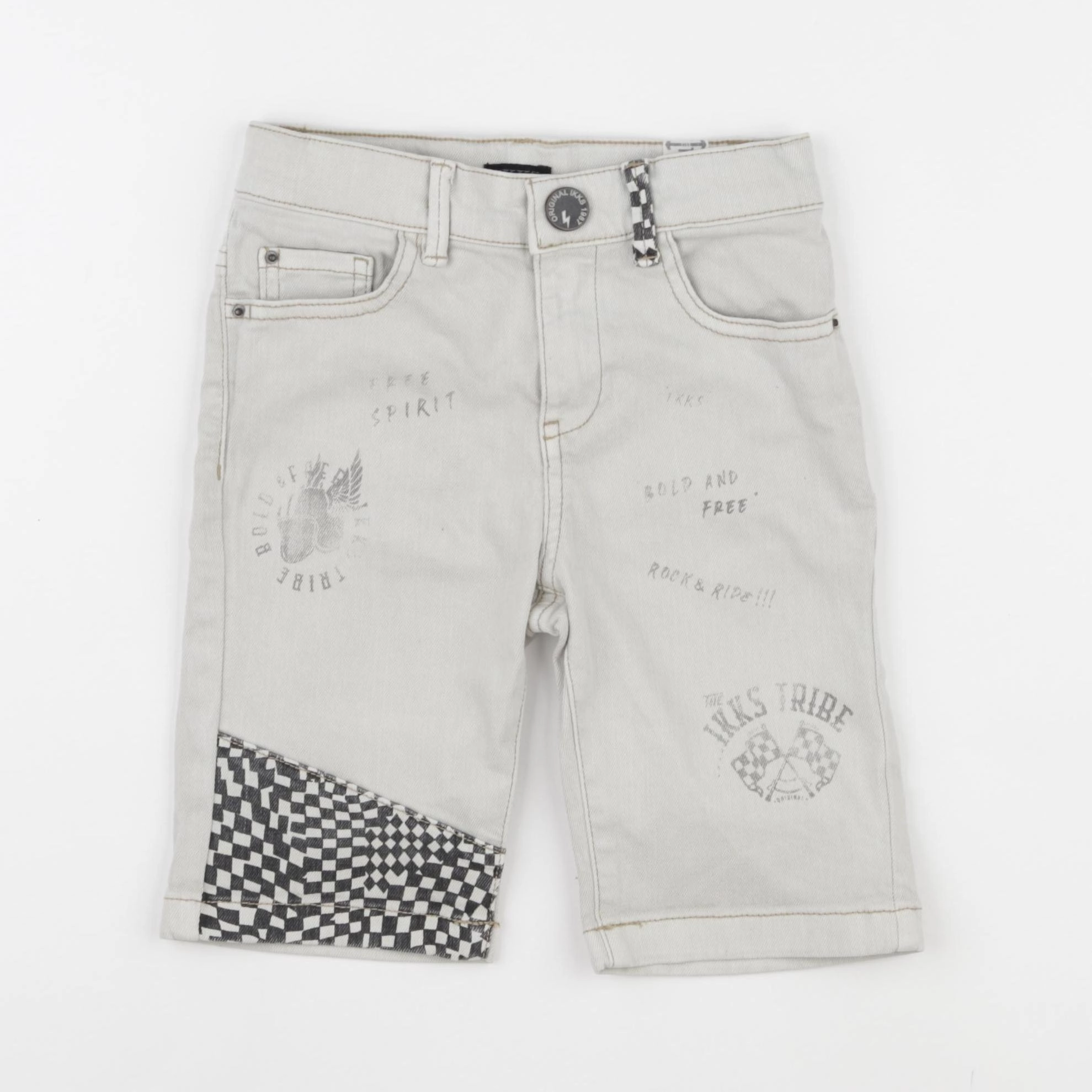 IKKS - short gris - 6 ans