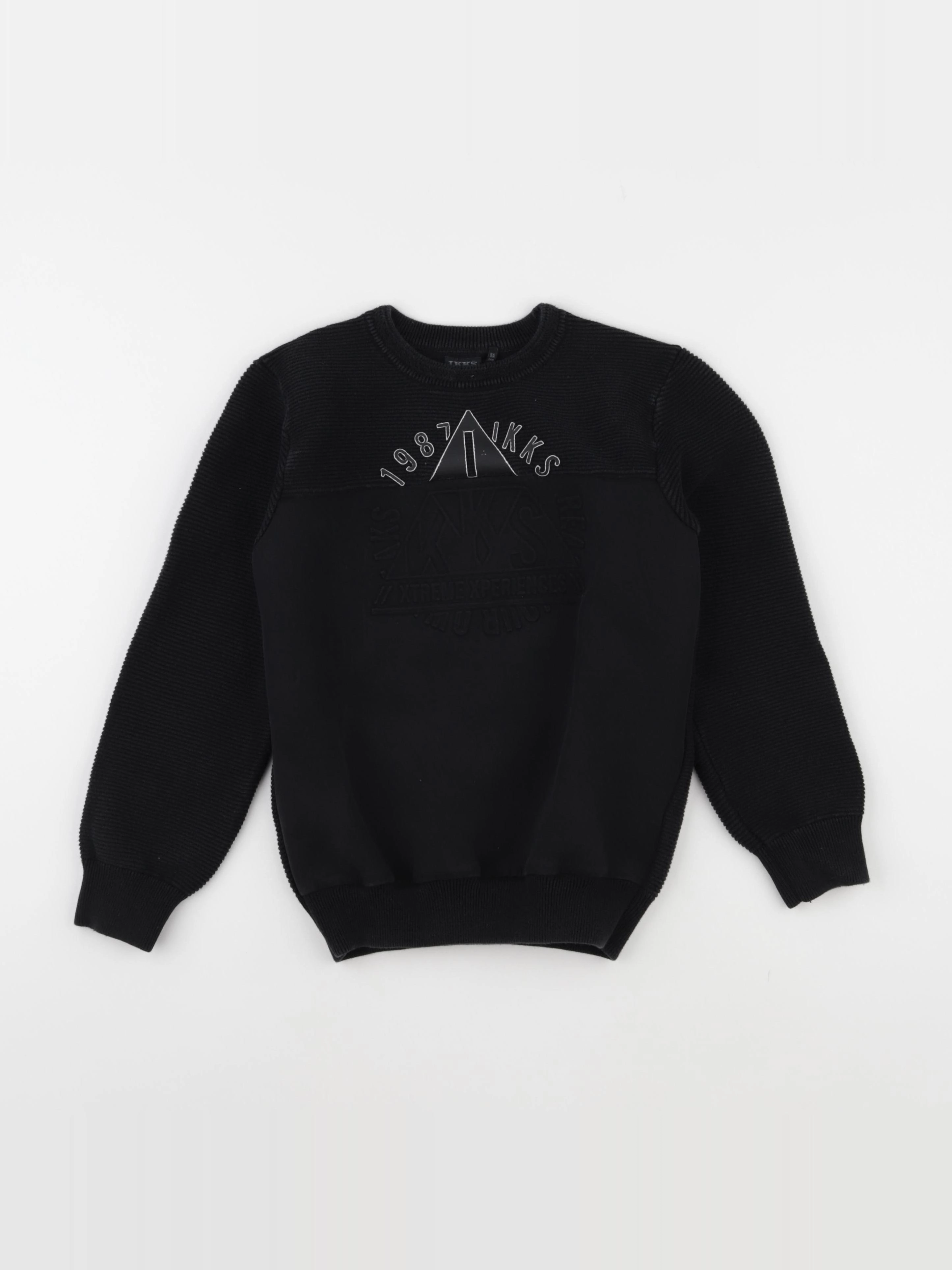 IKKS - pull noir - 8 ans