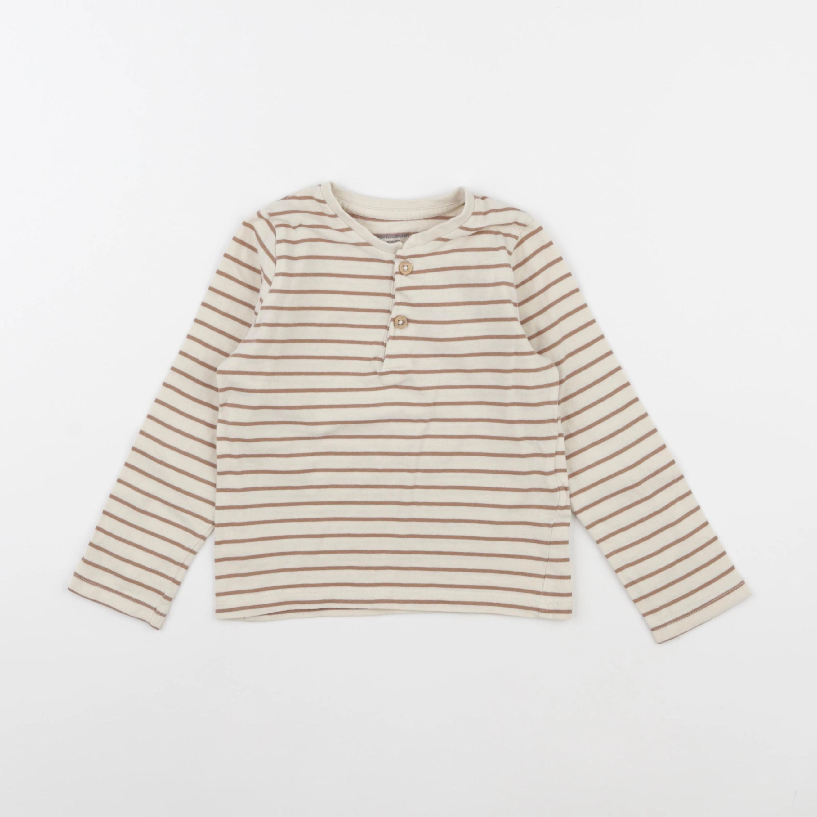 Vertbaudet - tee-shirt marron - 36 mois