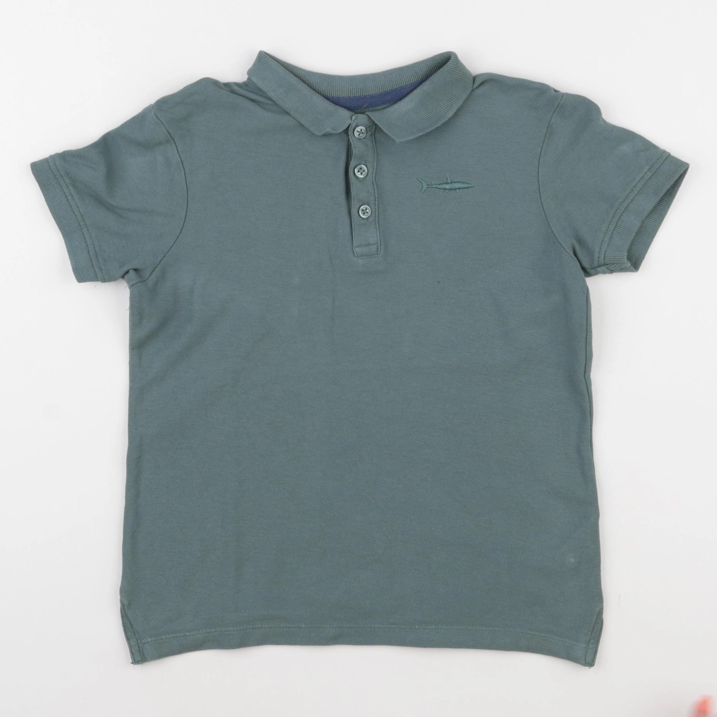 Vertbaudet - polo vert - 8 ans