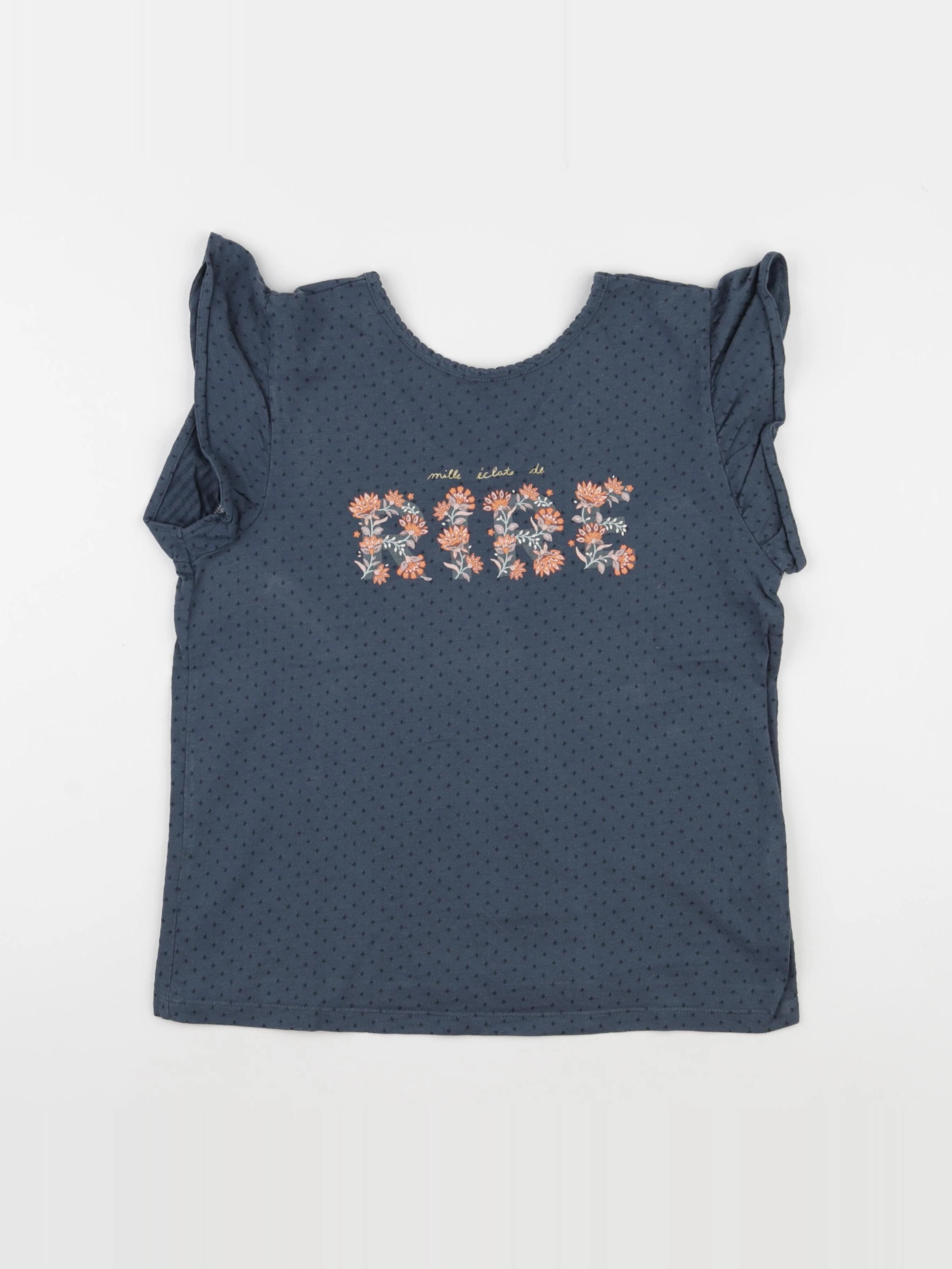 Vertbaudet - tee-shirt bleu - 12 ans