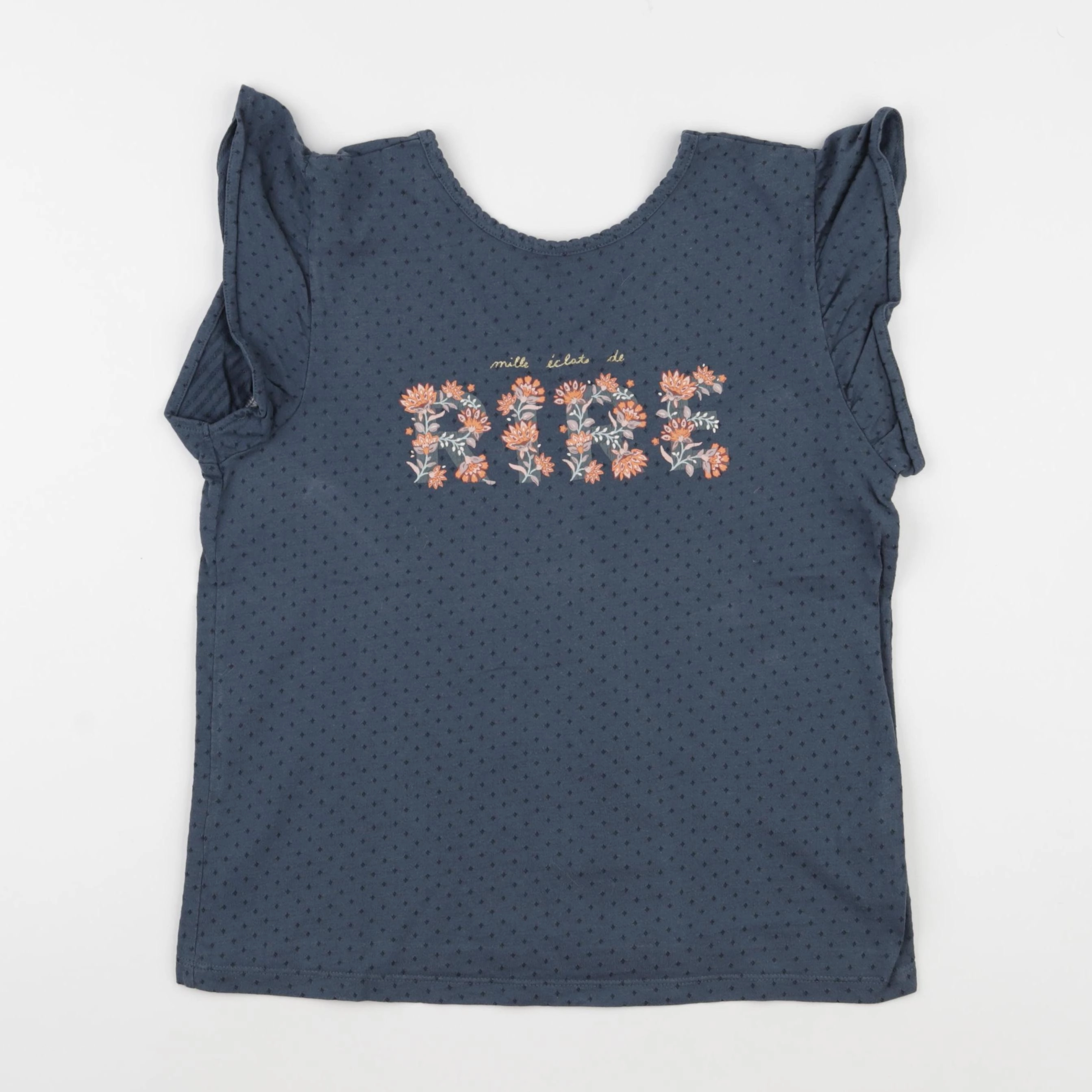 Vertbaudet - tee-shirt bleu - 12 ans