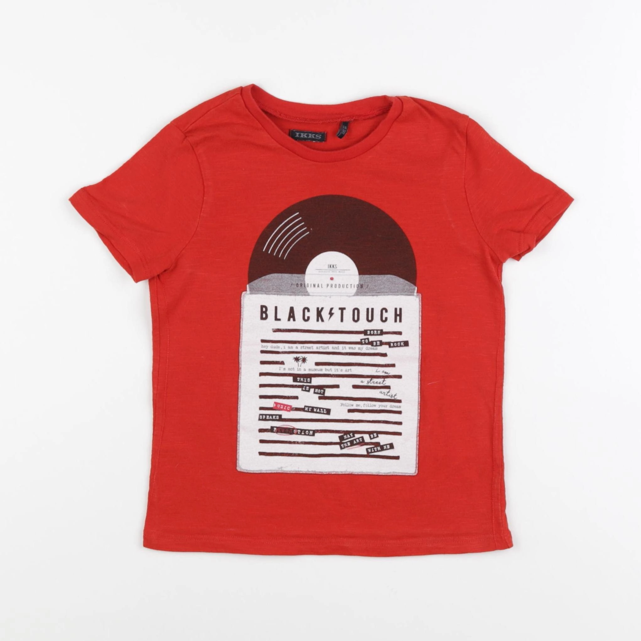 IKKS - tee-shirt rouge - 3 ans