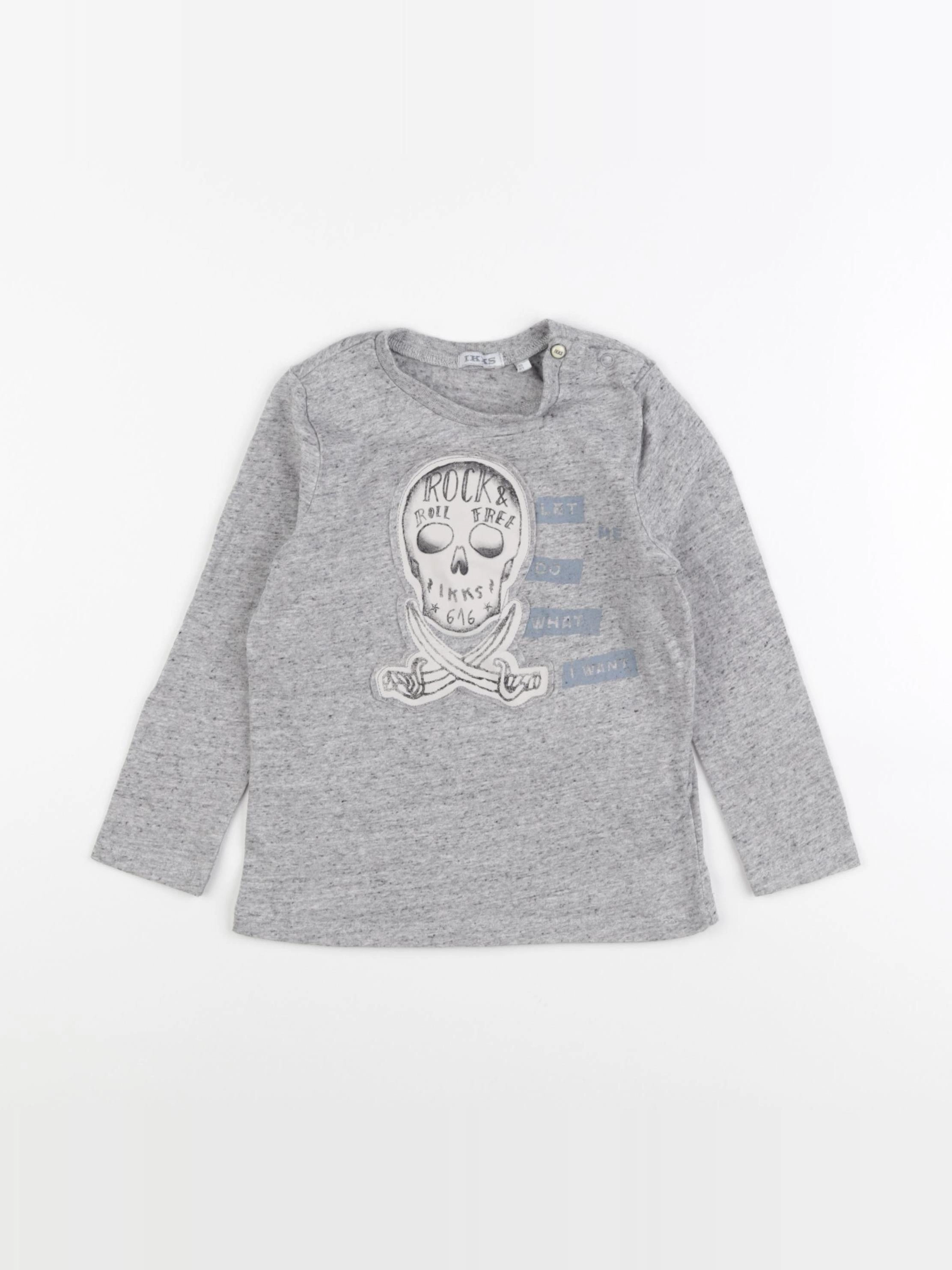IKKS - tee-shirt gris - 3 ans
