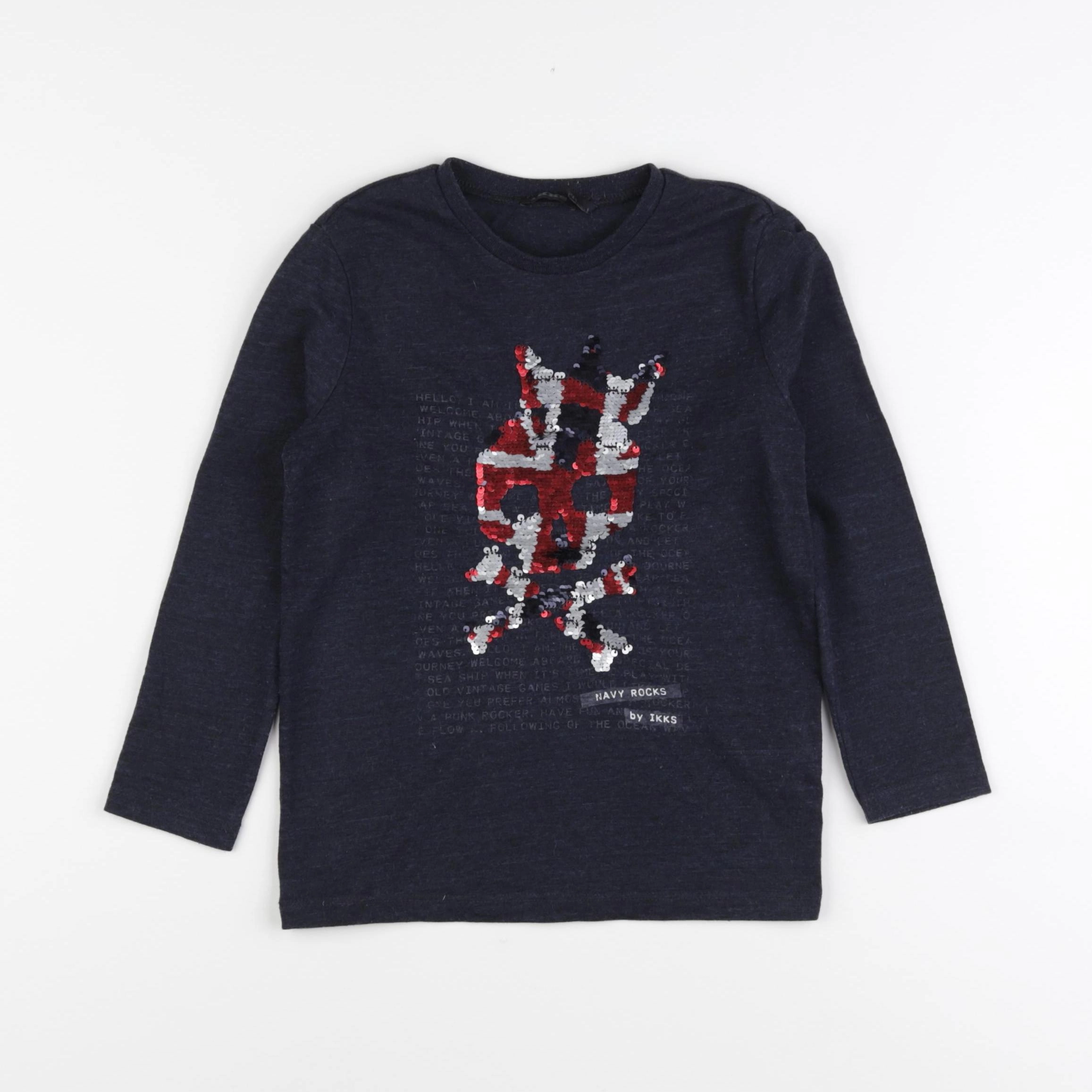 IKKS - tee-shirt bleu - 4 ans
