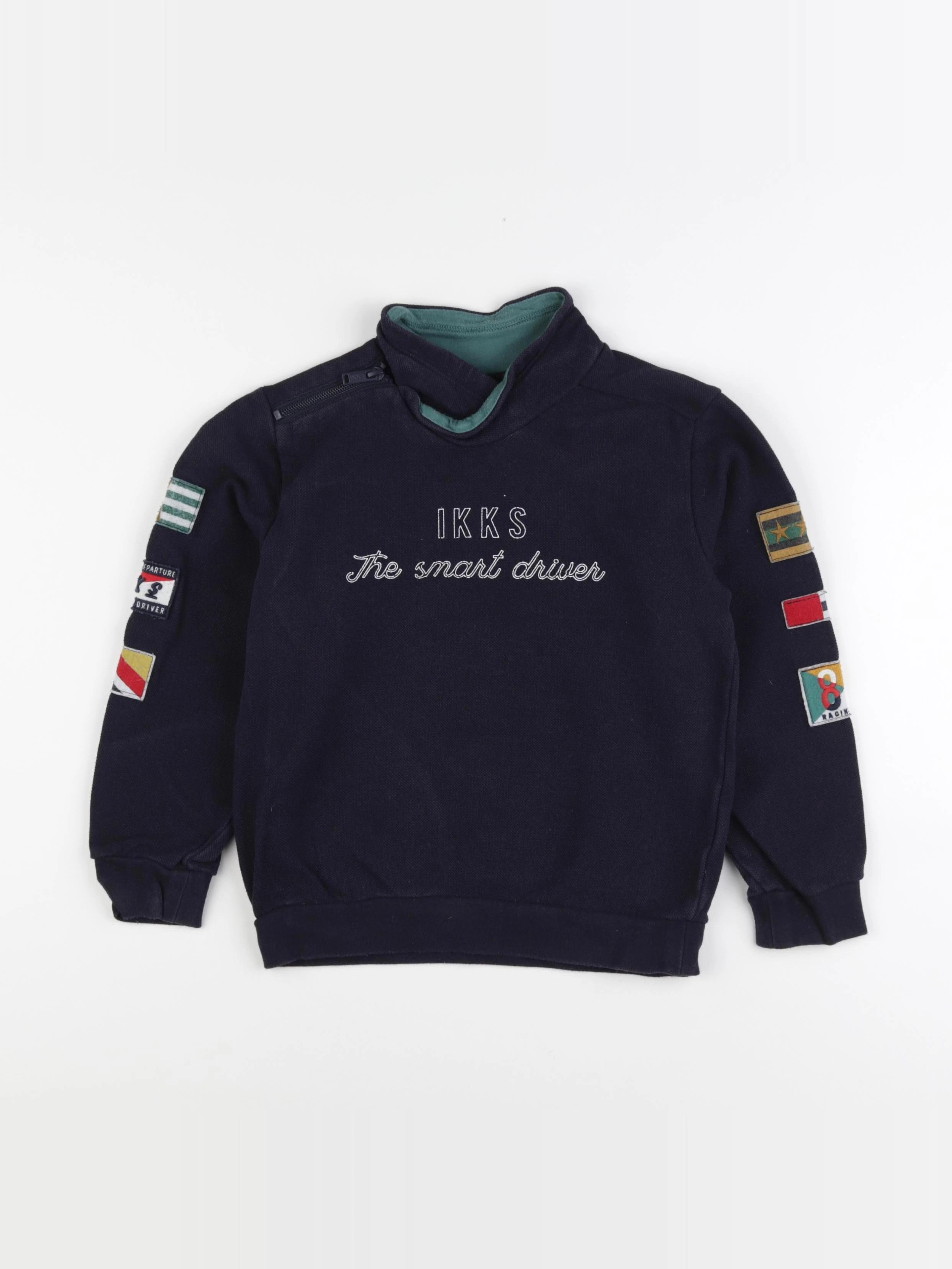 IKKS - sweat bleu - 6 ans