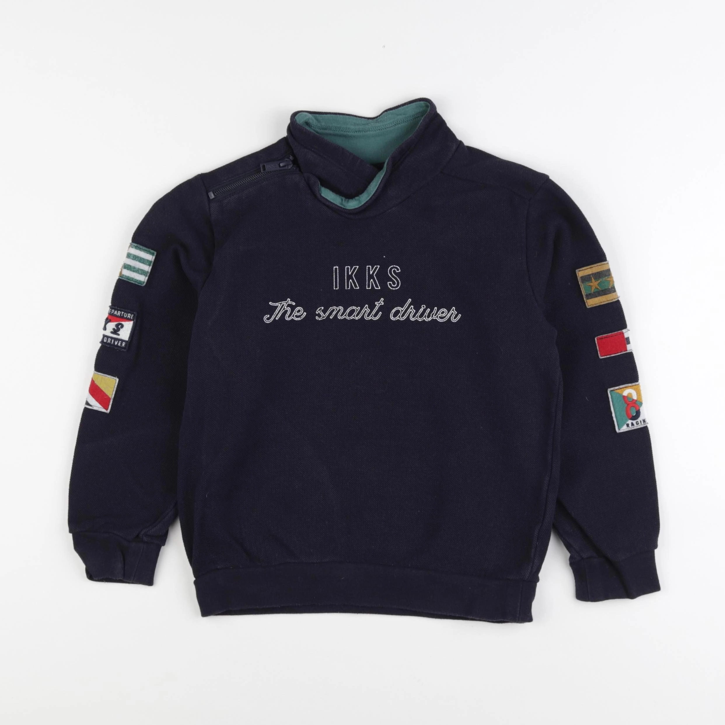 IKKS - sweat bleu - 6 ans