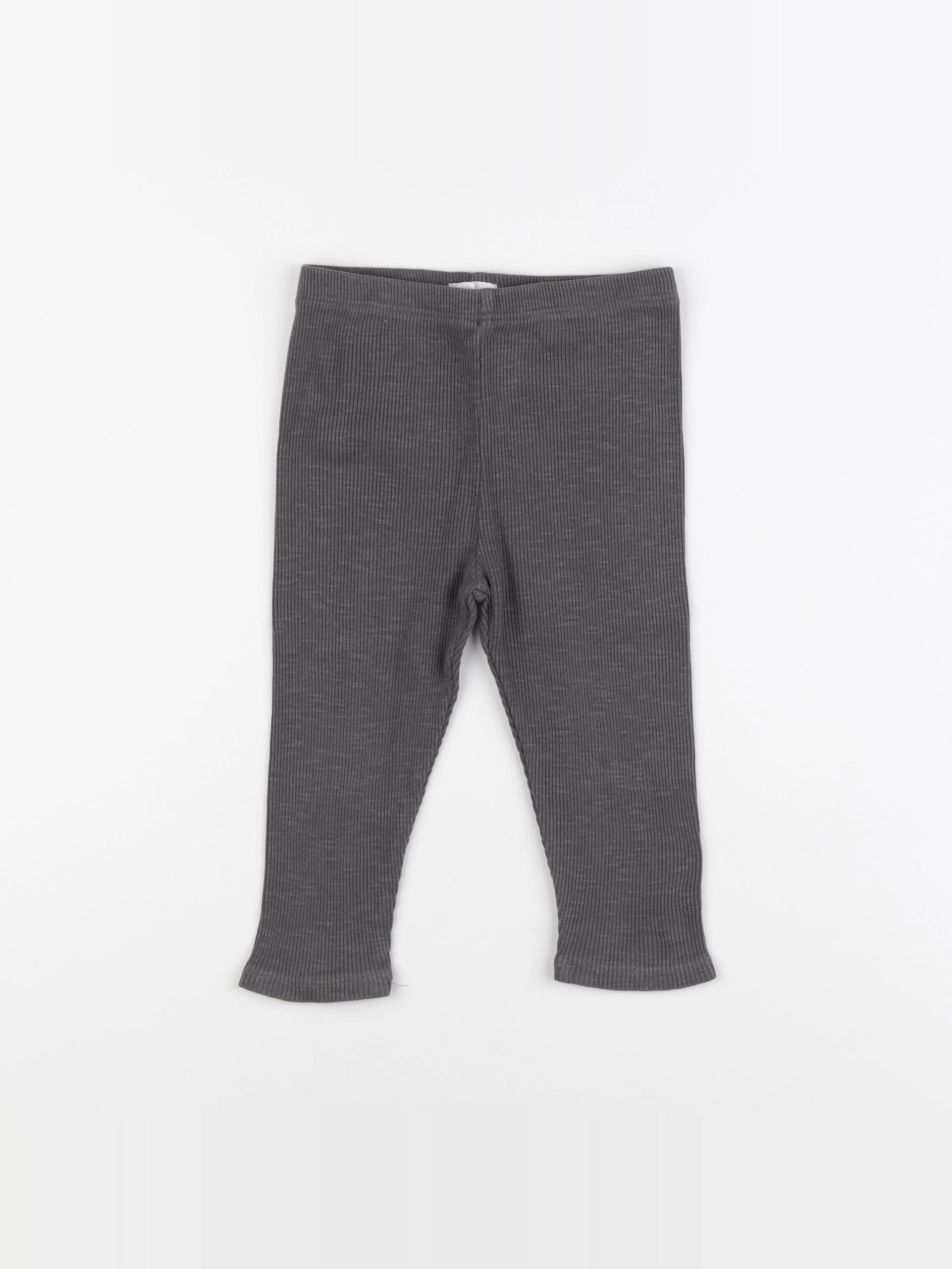 Vertbaudet - legging gris - 12 mois