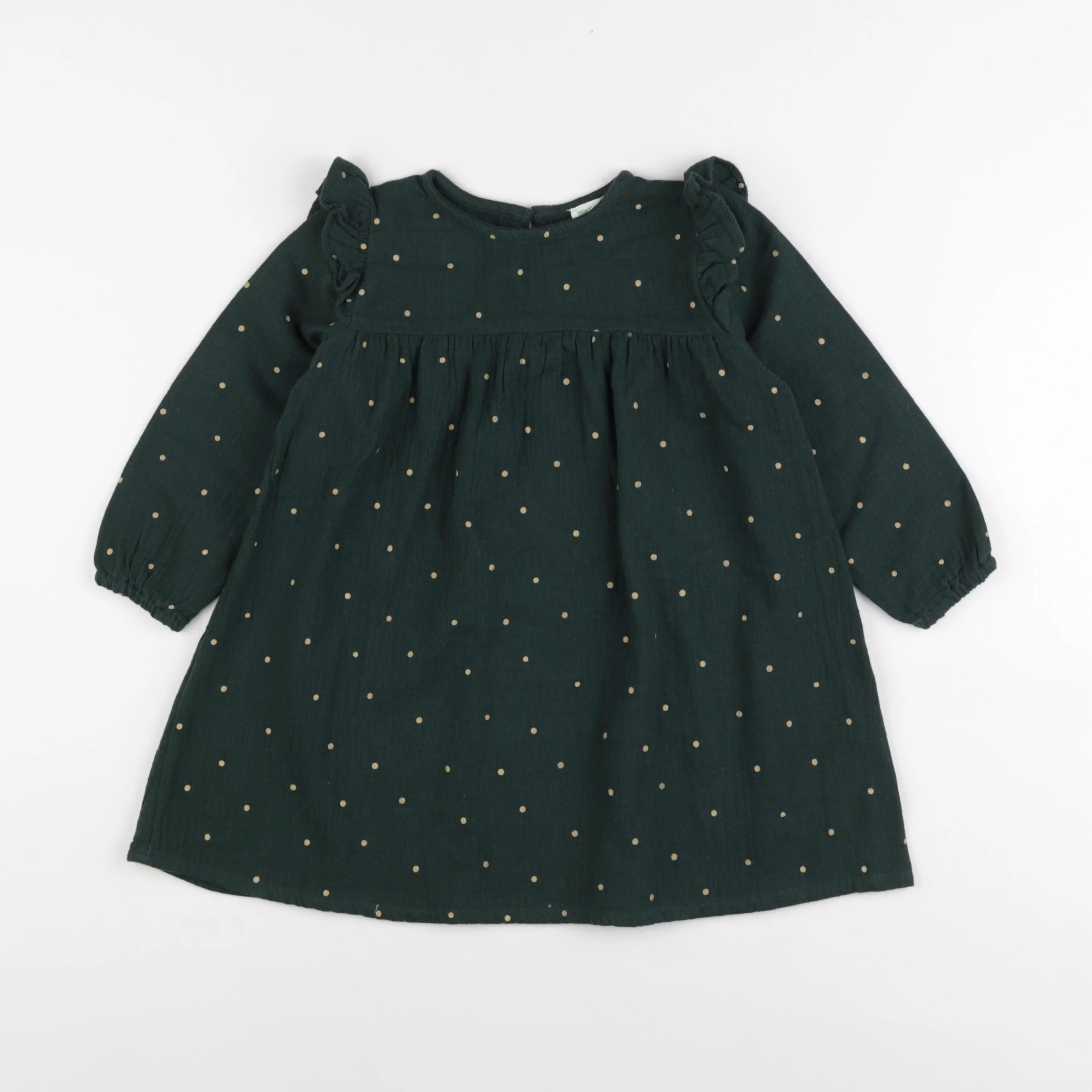 Vertbaudet - robe vert - 3 ans
