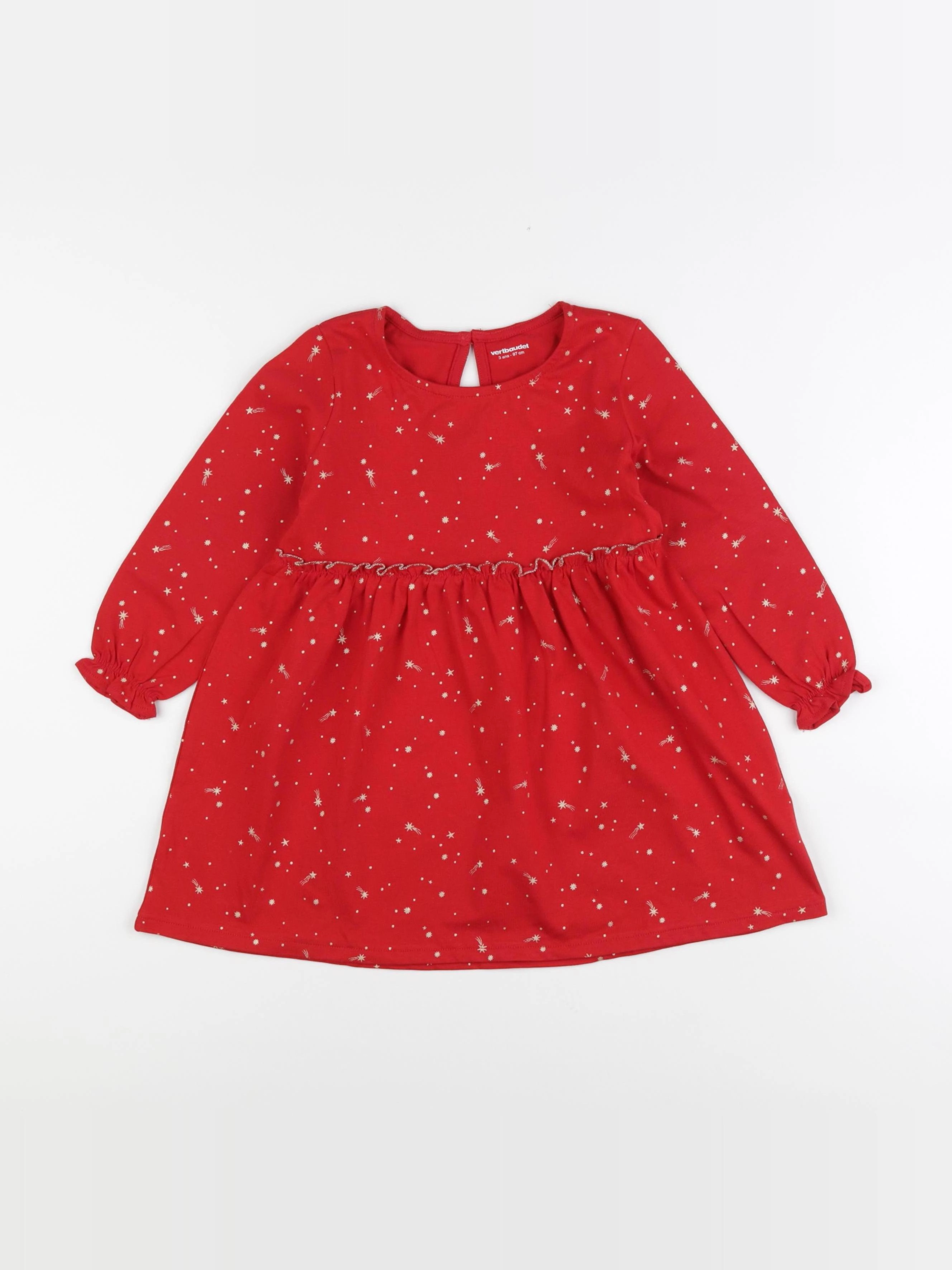 Vertbaudet - robe rouge - 3 ans