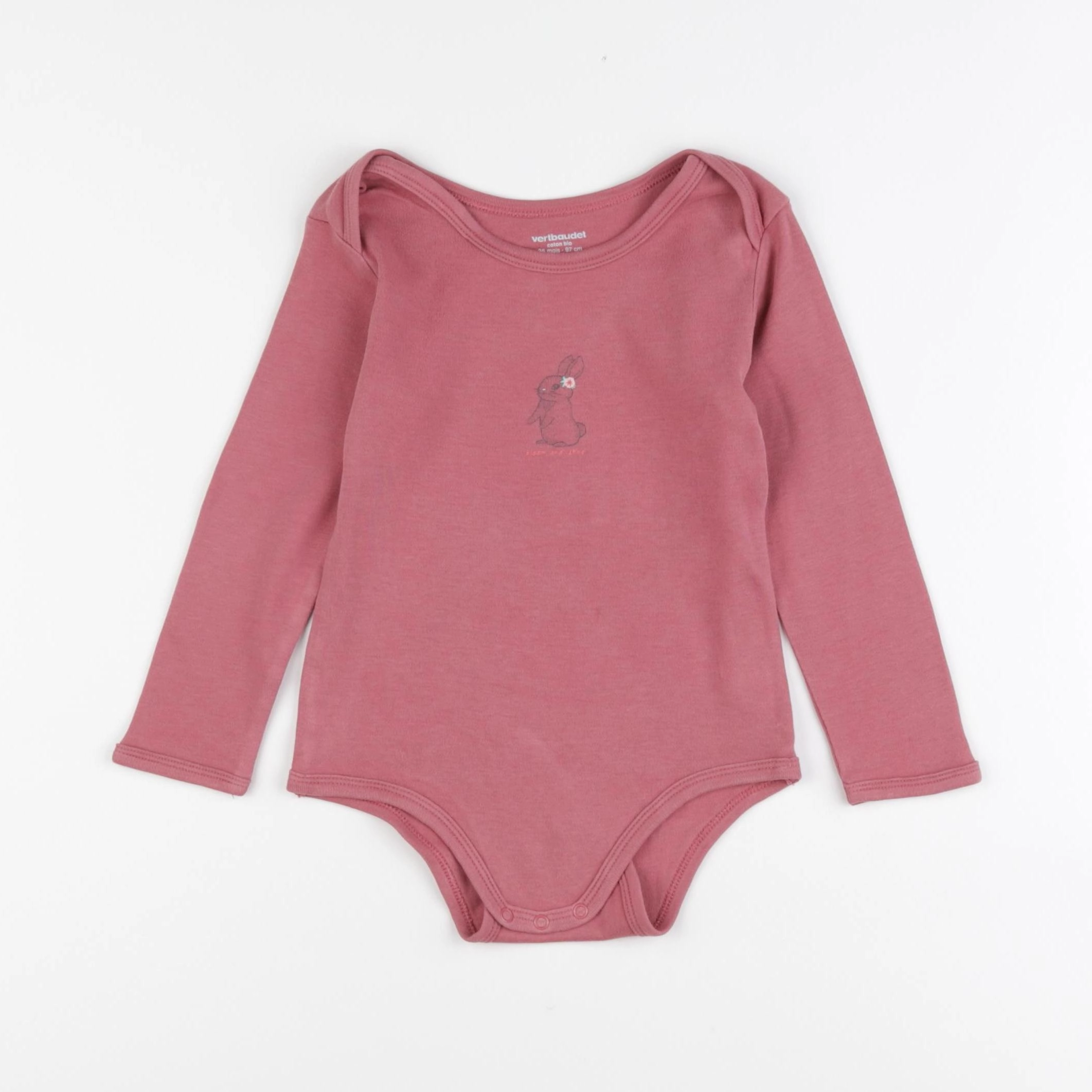 Vertbaudet - body rose - 36 mois