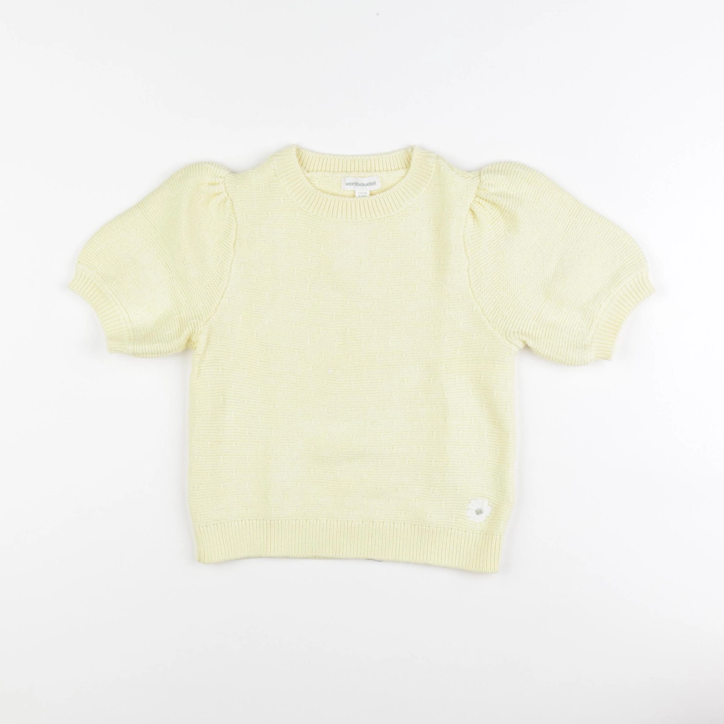 Vertbaudet - pull jaune - 5 ans
