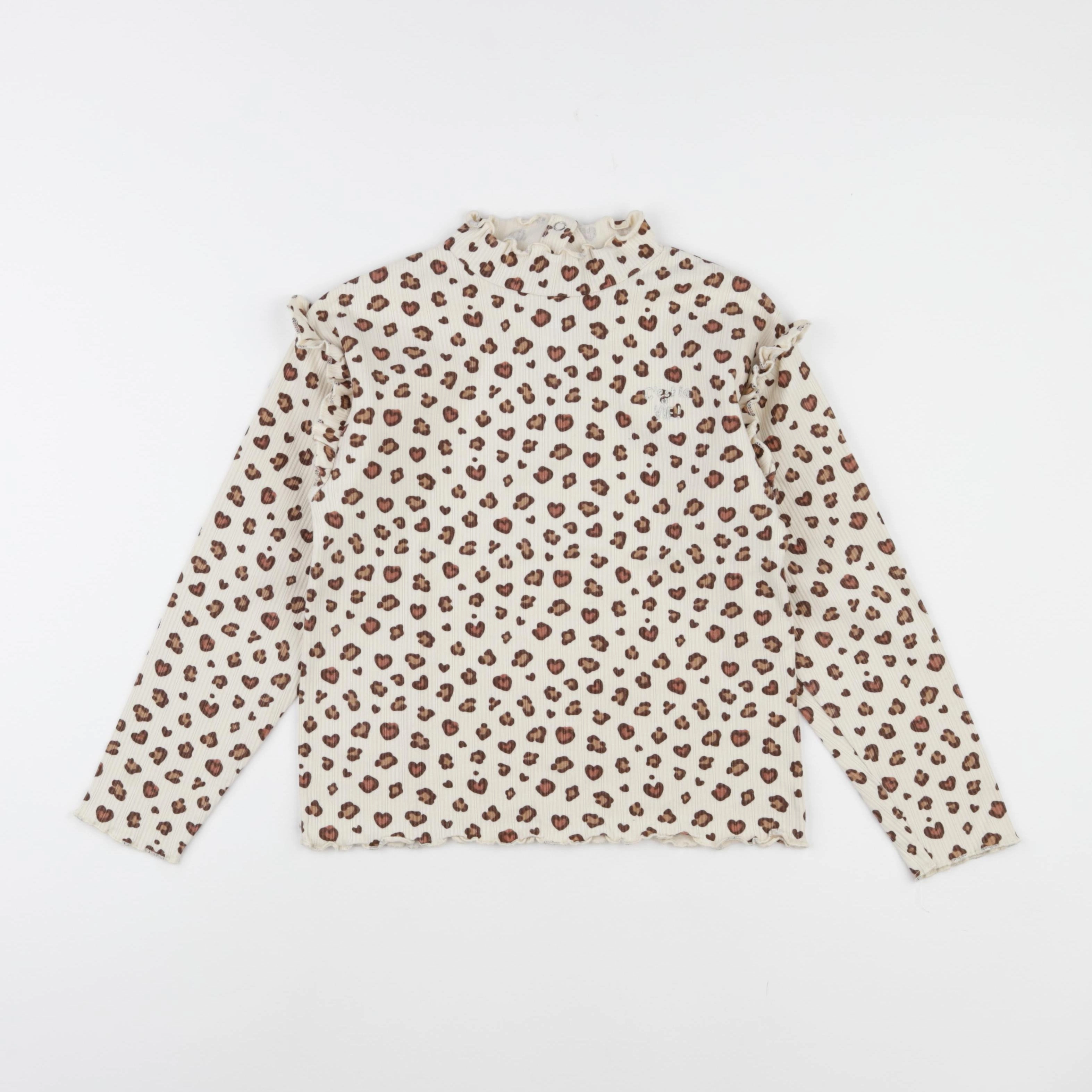 Vertbaudet - sous-pull beige - 8 ans