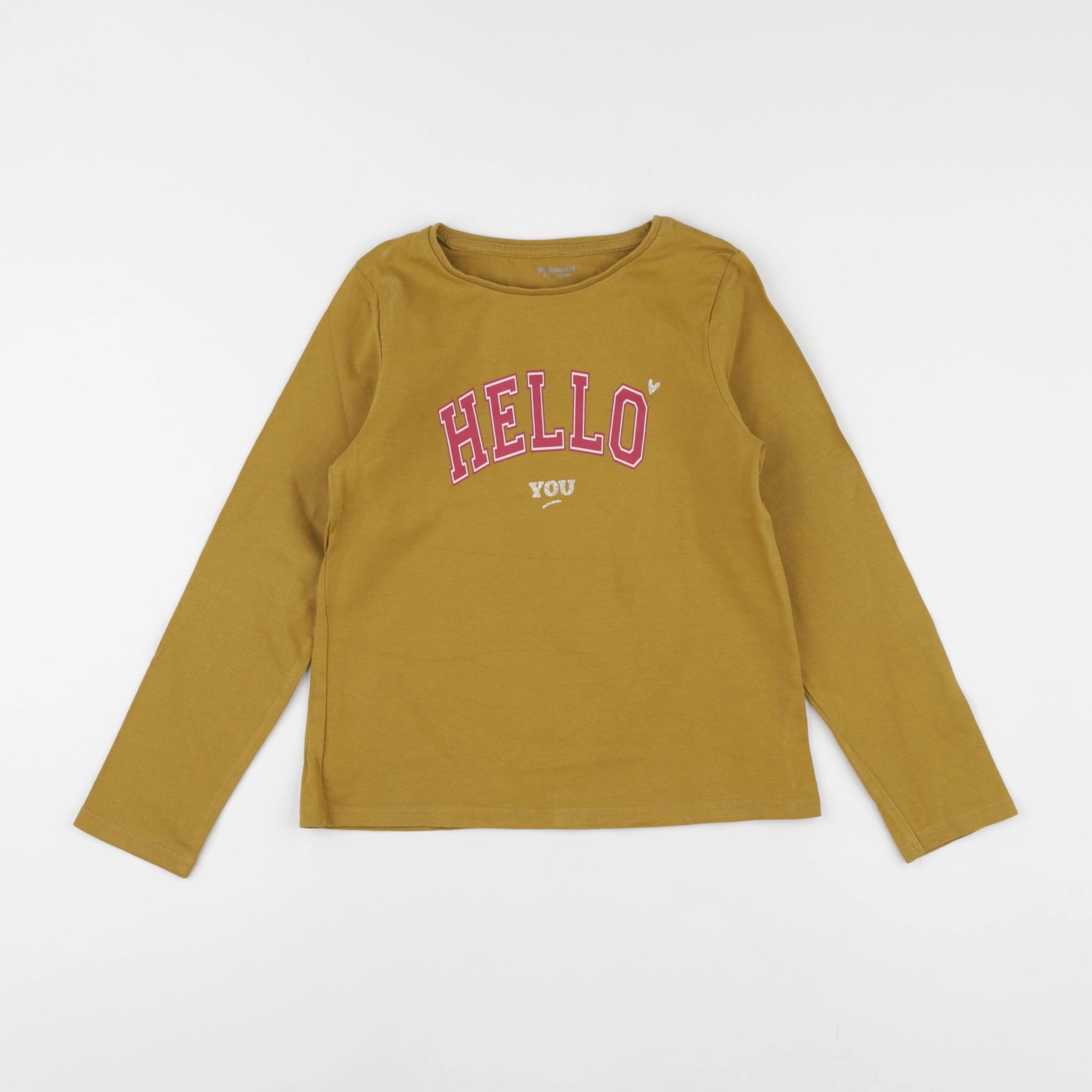 Vertbaudet - tee-shirt jaune - 8 ans