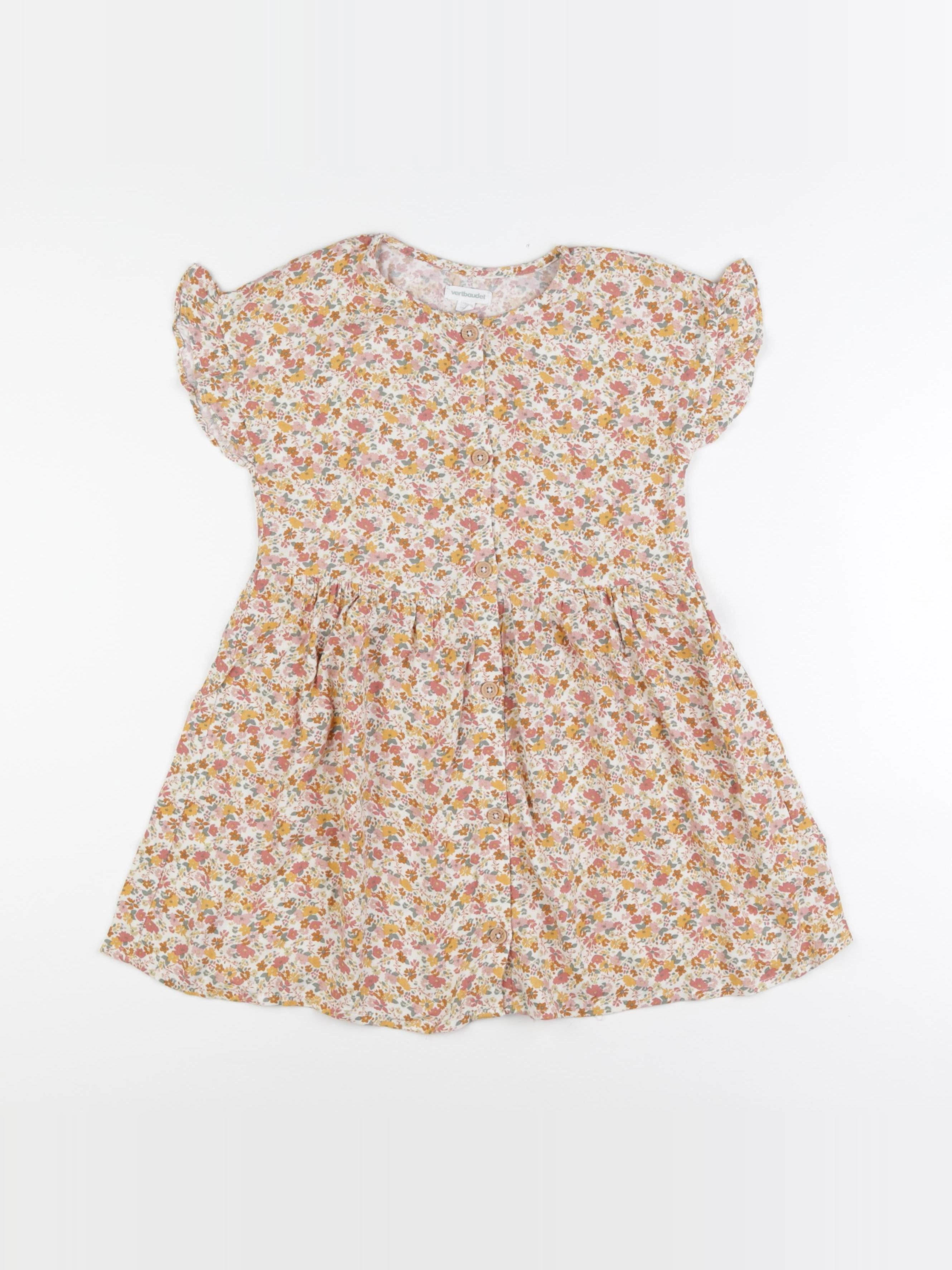 Vertbaudet - robe multicolore - 5 ans