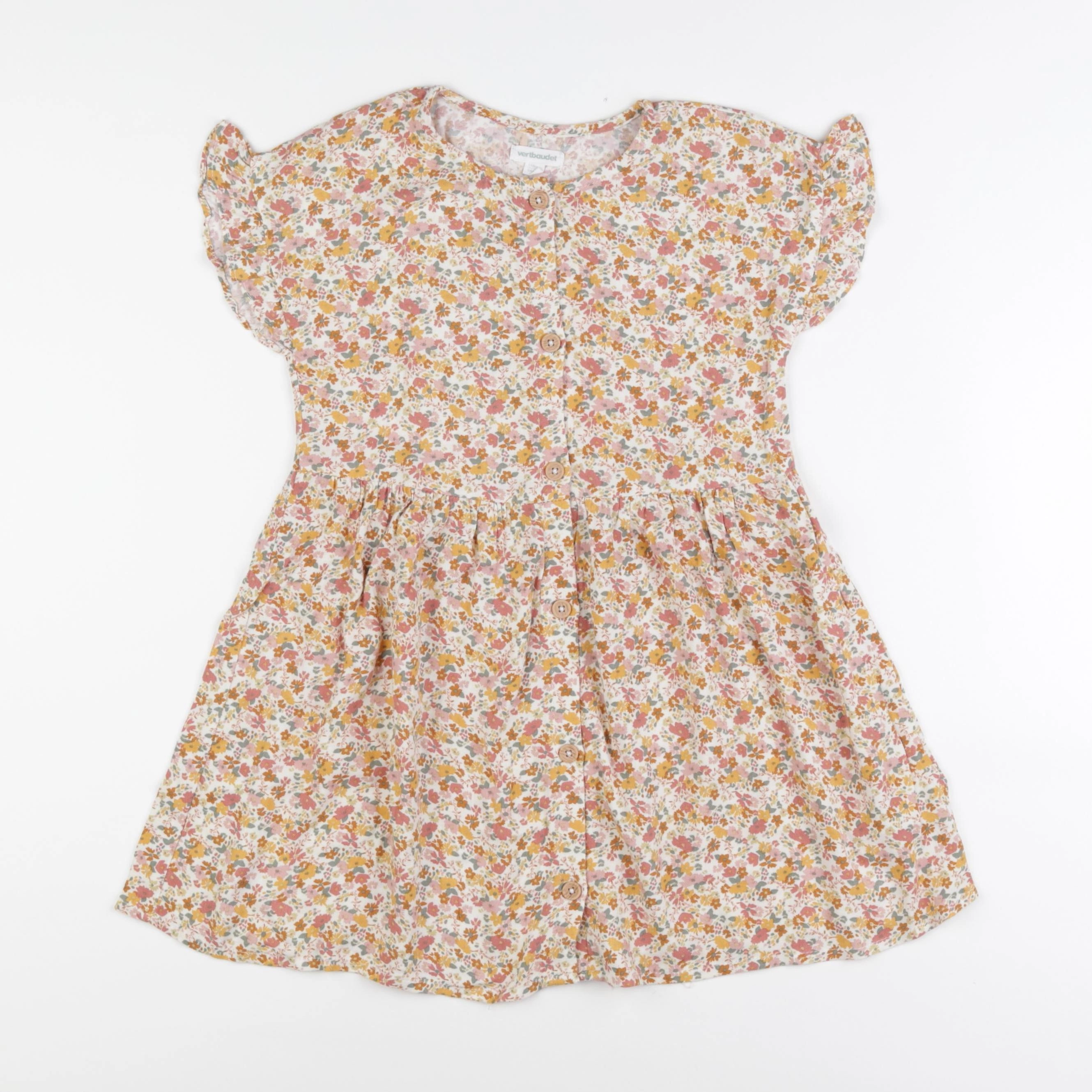 Vertbaudet - robe multicolore - 5 ans