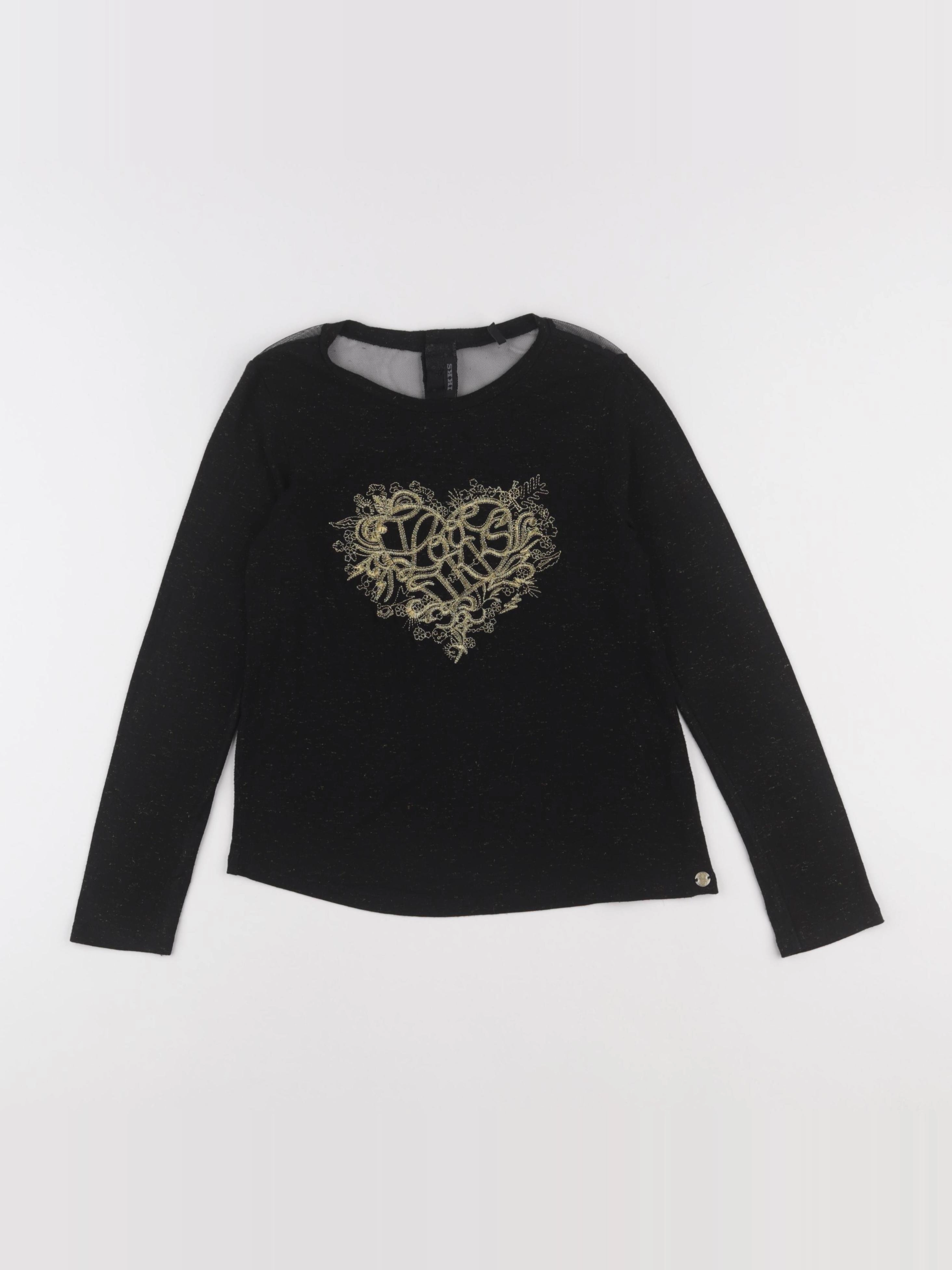 IKKS - tee-shirt noir, or - 8 ans