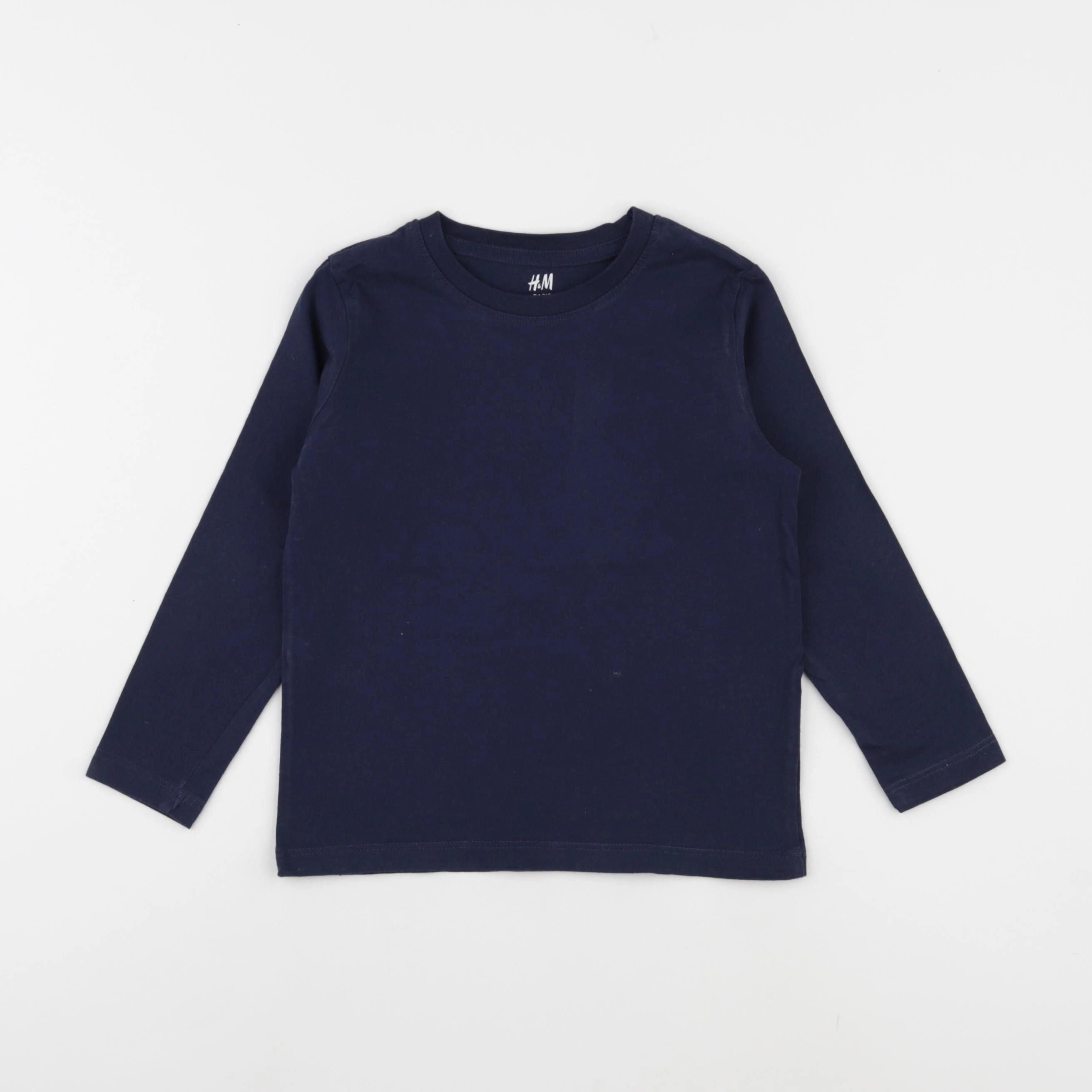 H&M - tee-shirt bleu - 2/4 ans