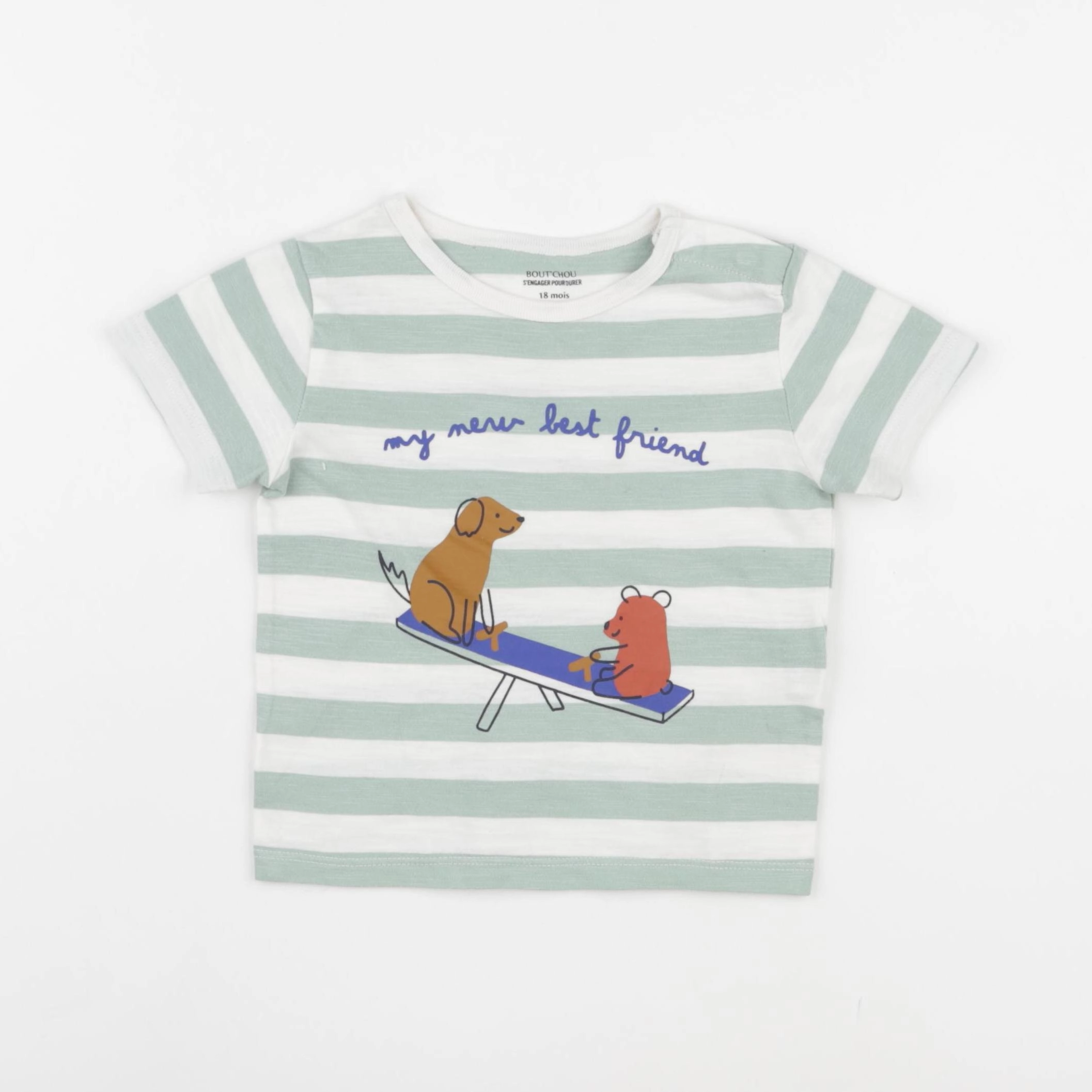 Boutchou - tee-shirt multicolore - 18 mois