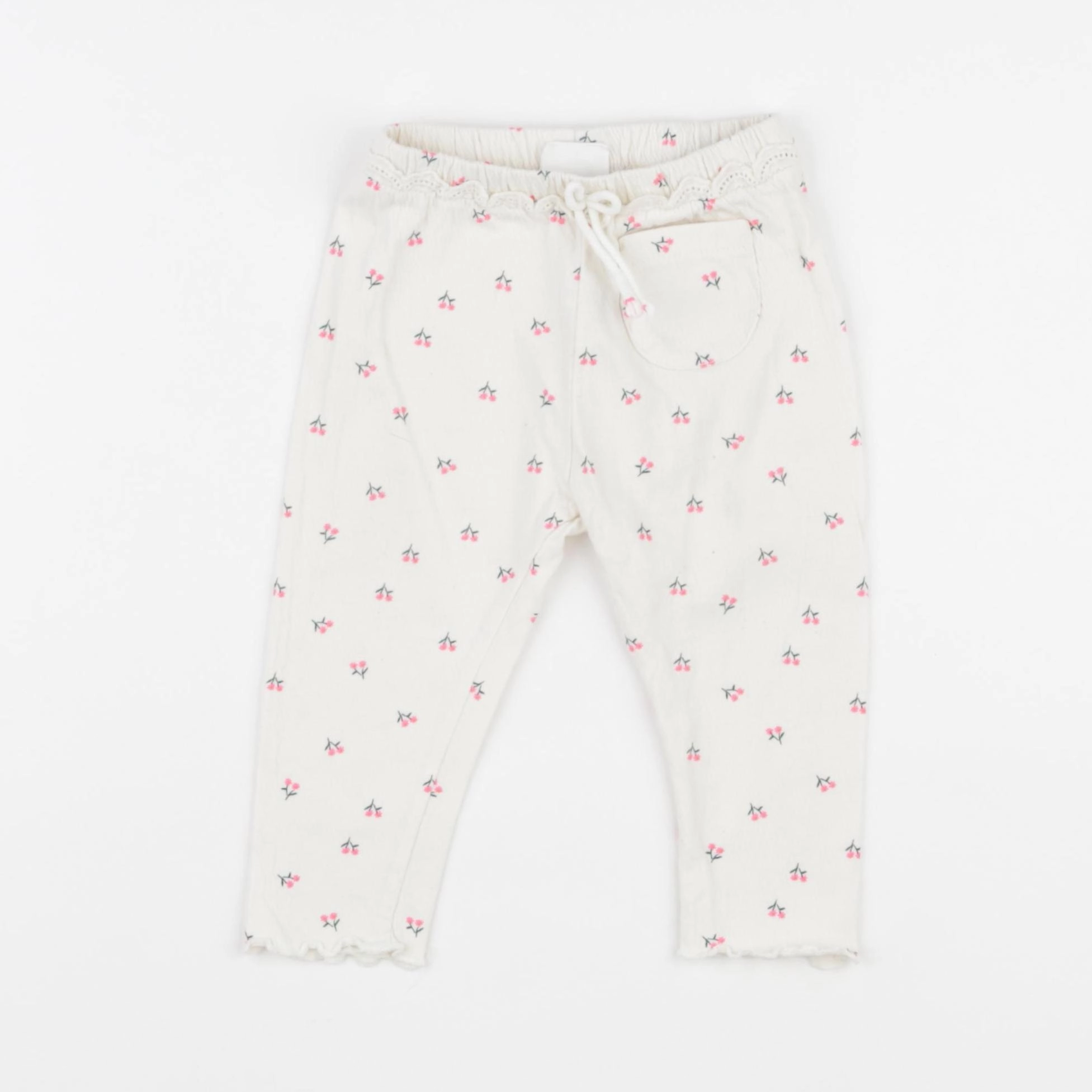 Zara - legging blanc - 9/12 mois