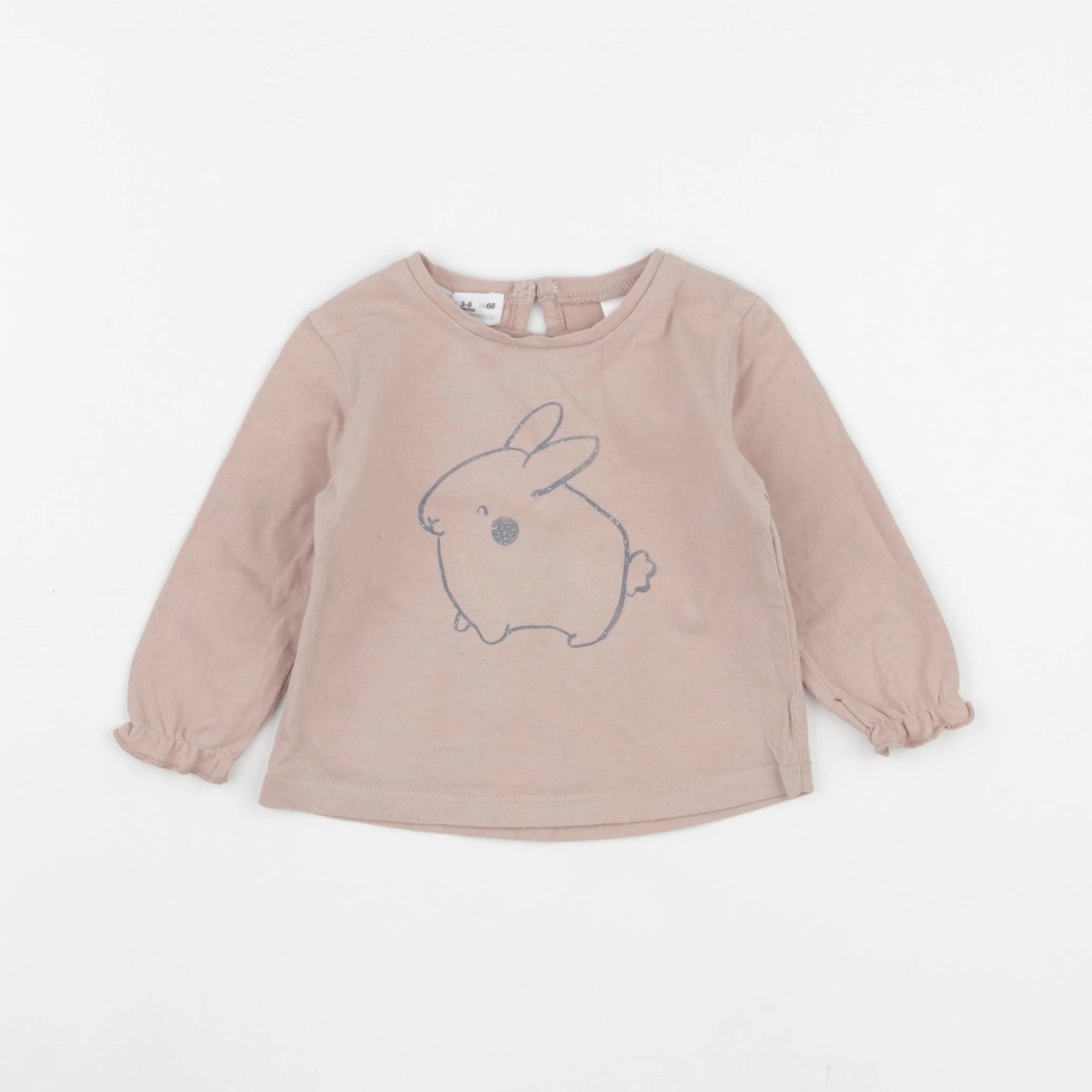 Zara - tee-shirt rose - 3/6 mois