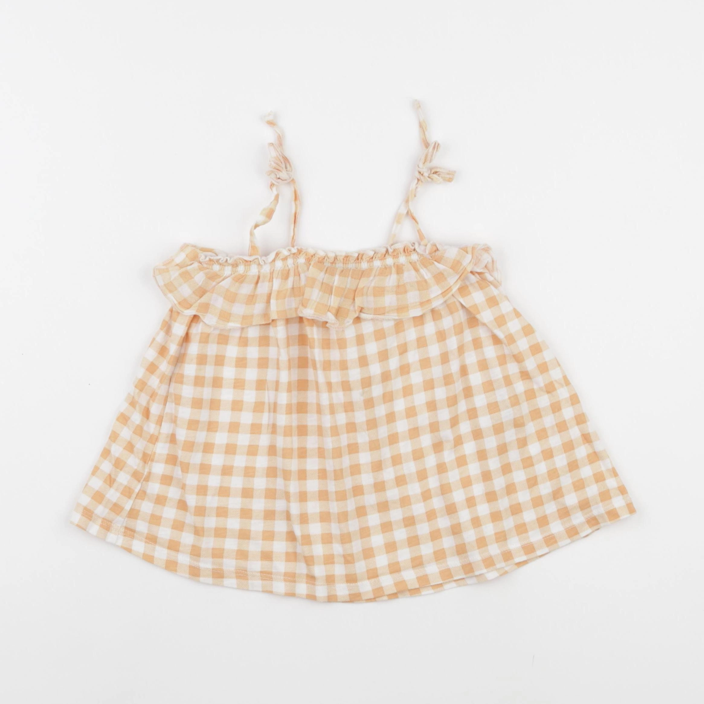 Zara - blouse orange - 18/24 mois