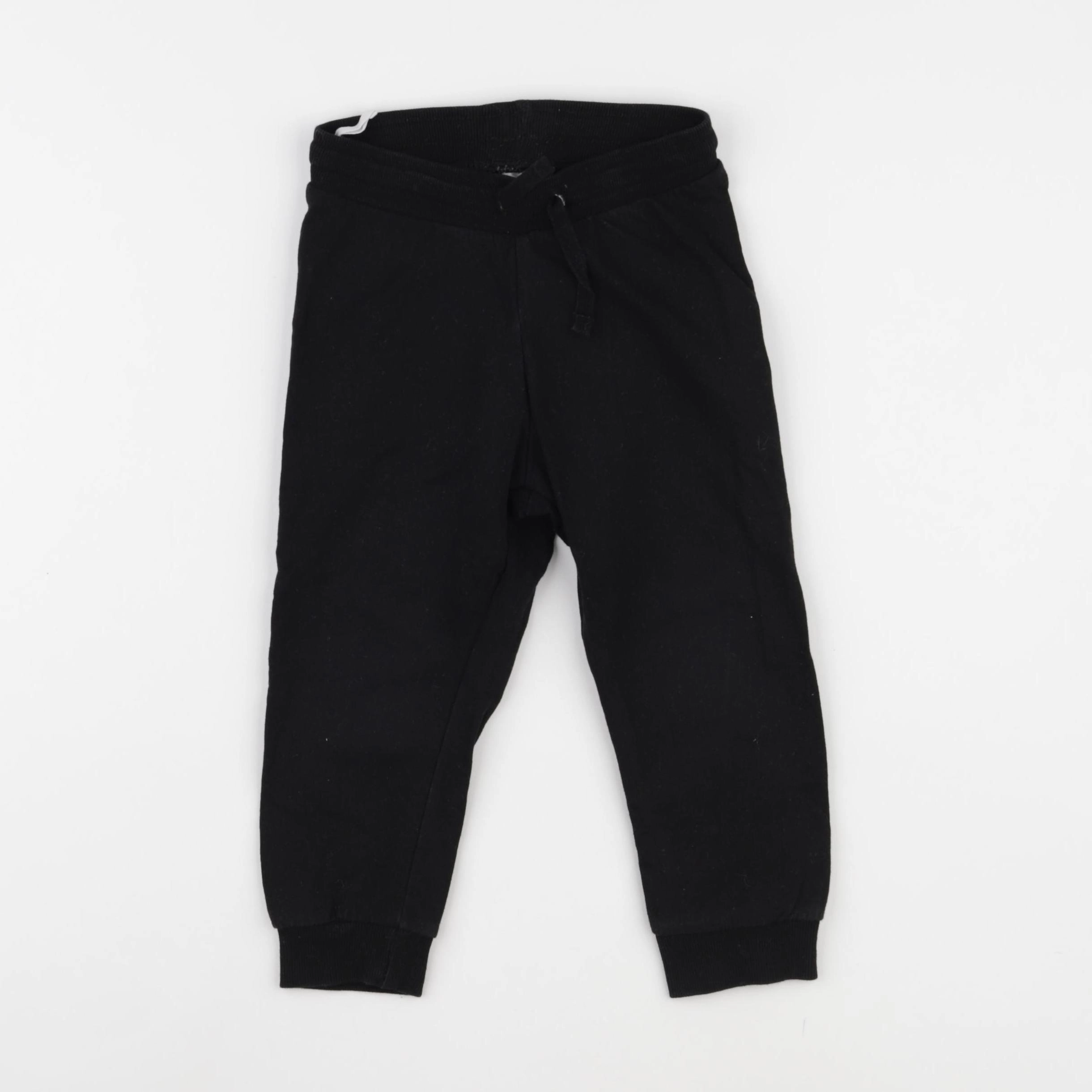 H&M - jogging noir - 18/24 mois
