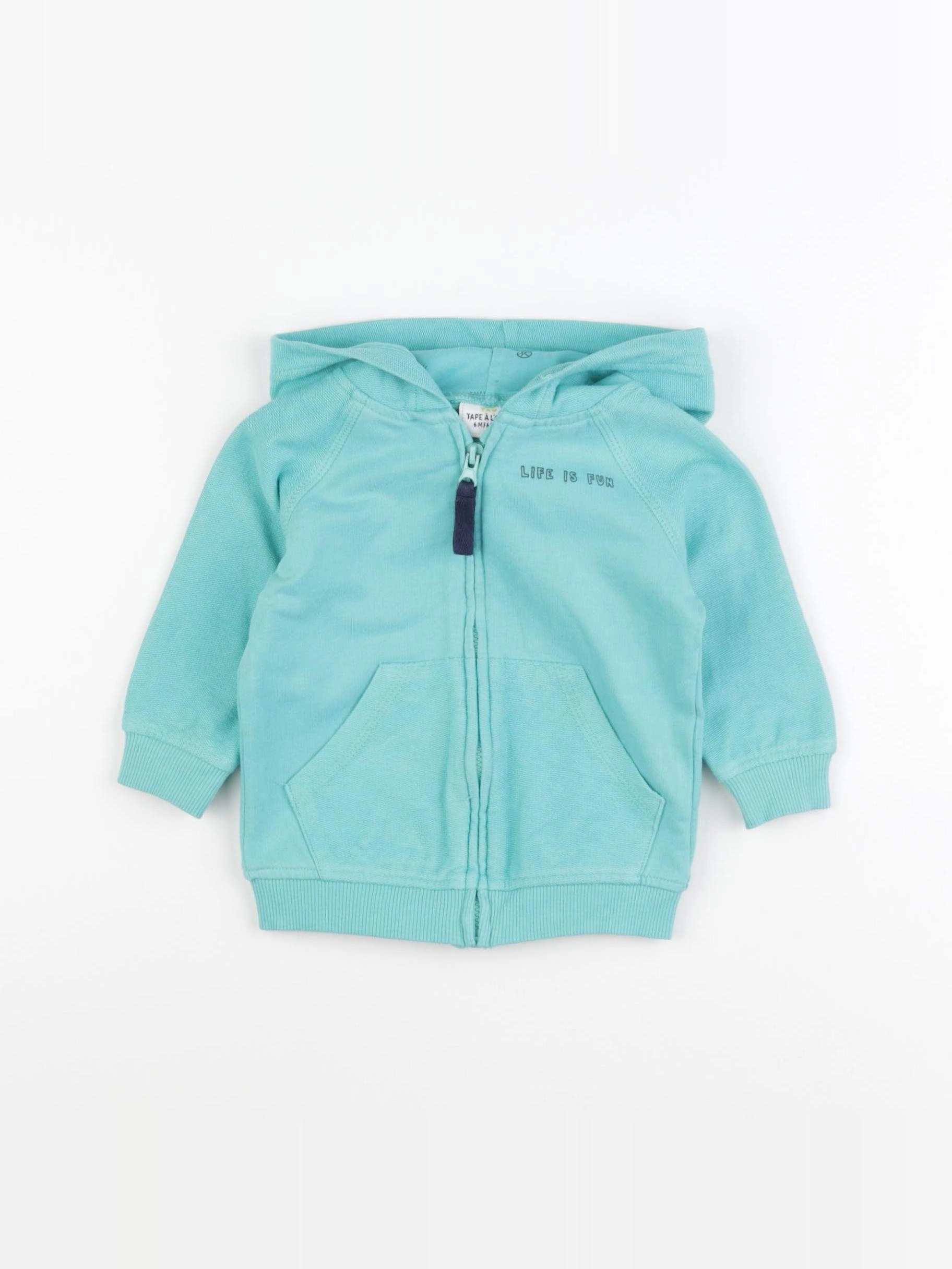 Tape à l'oeil - sweat bleu - 6 mois