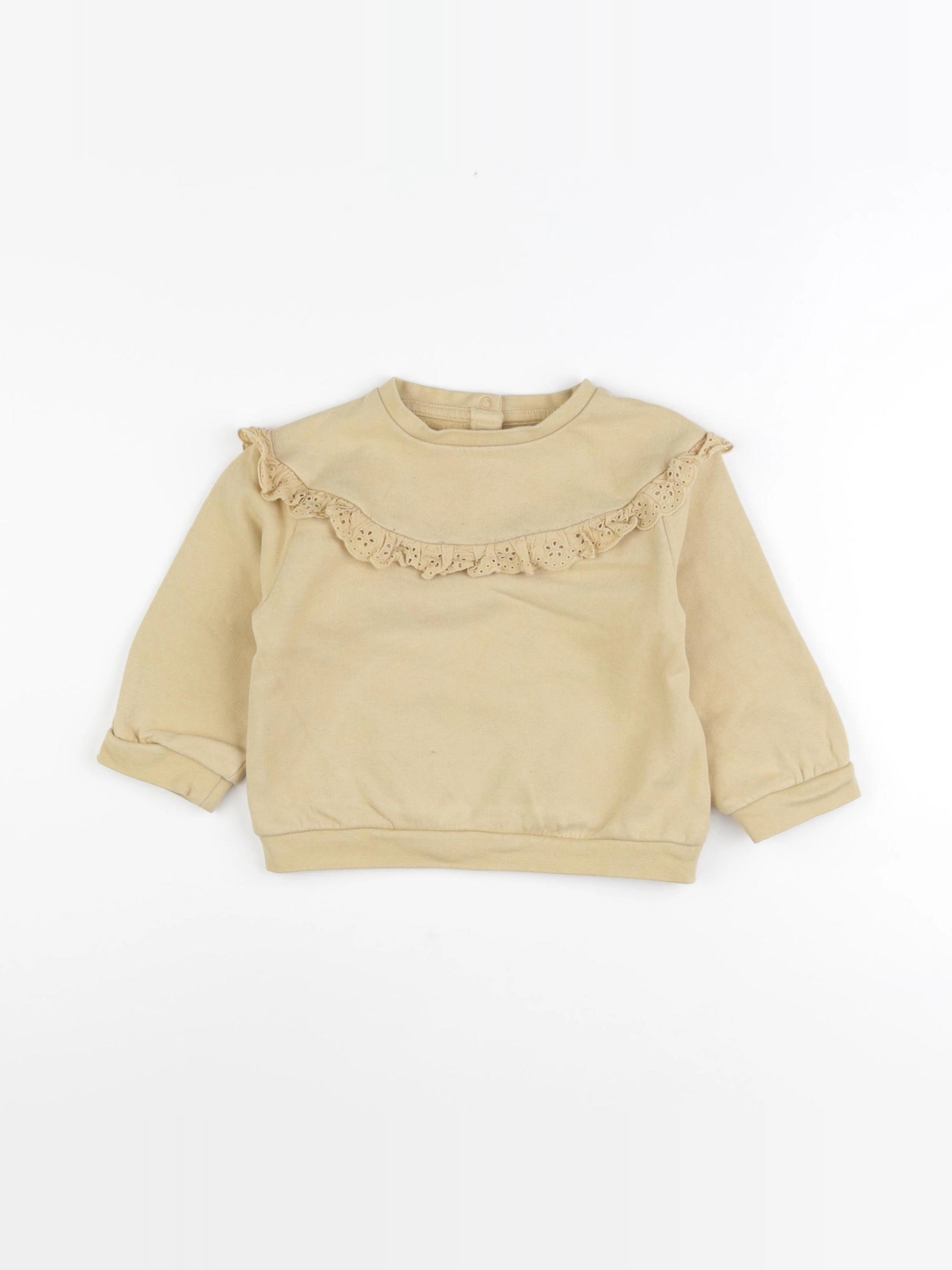 Vertbaudet - sweat jaune - 24 mois