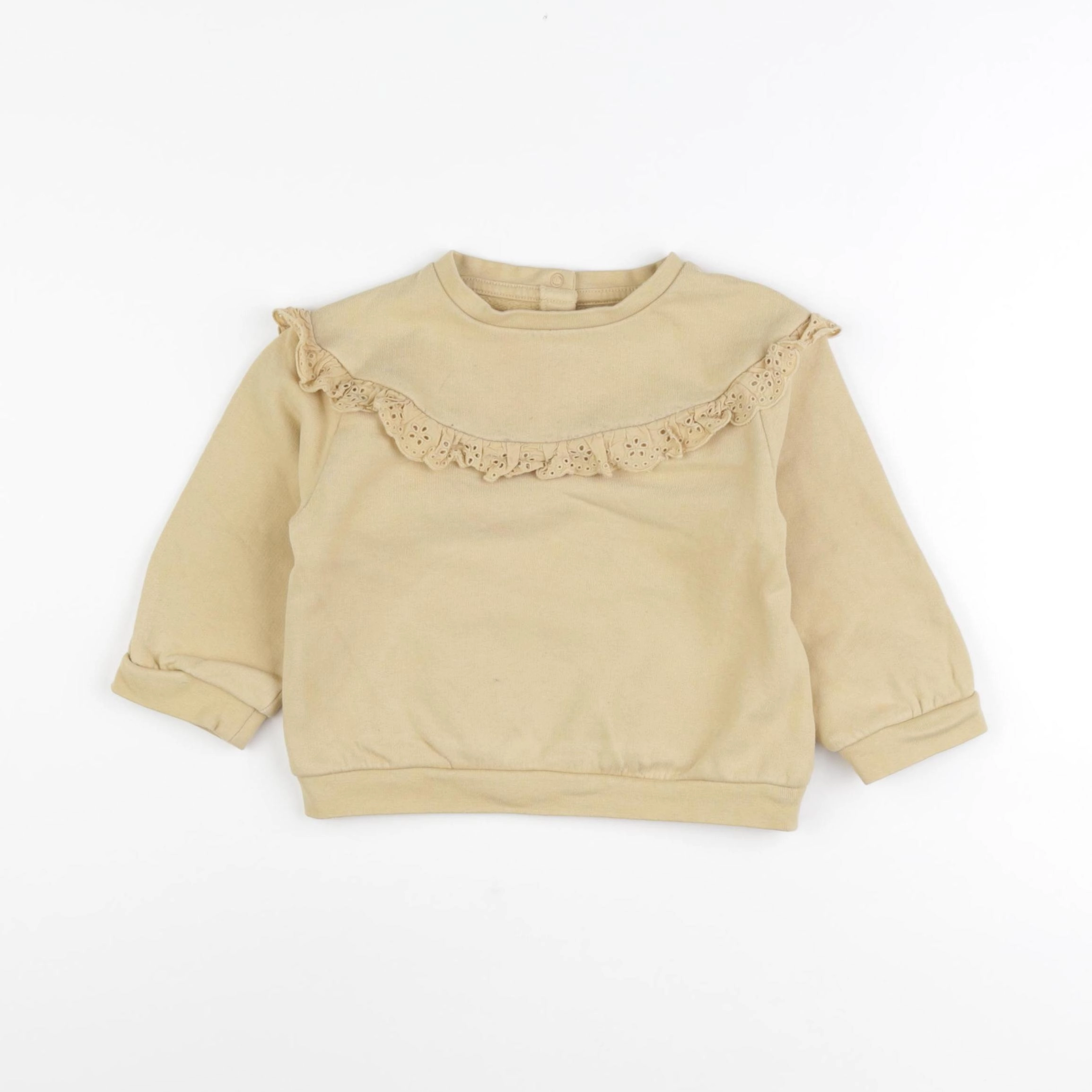Vertbaudet - sweat jaune - 24 mois