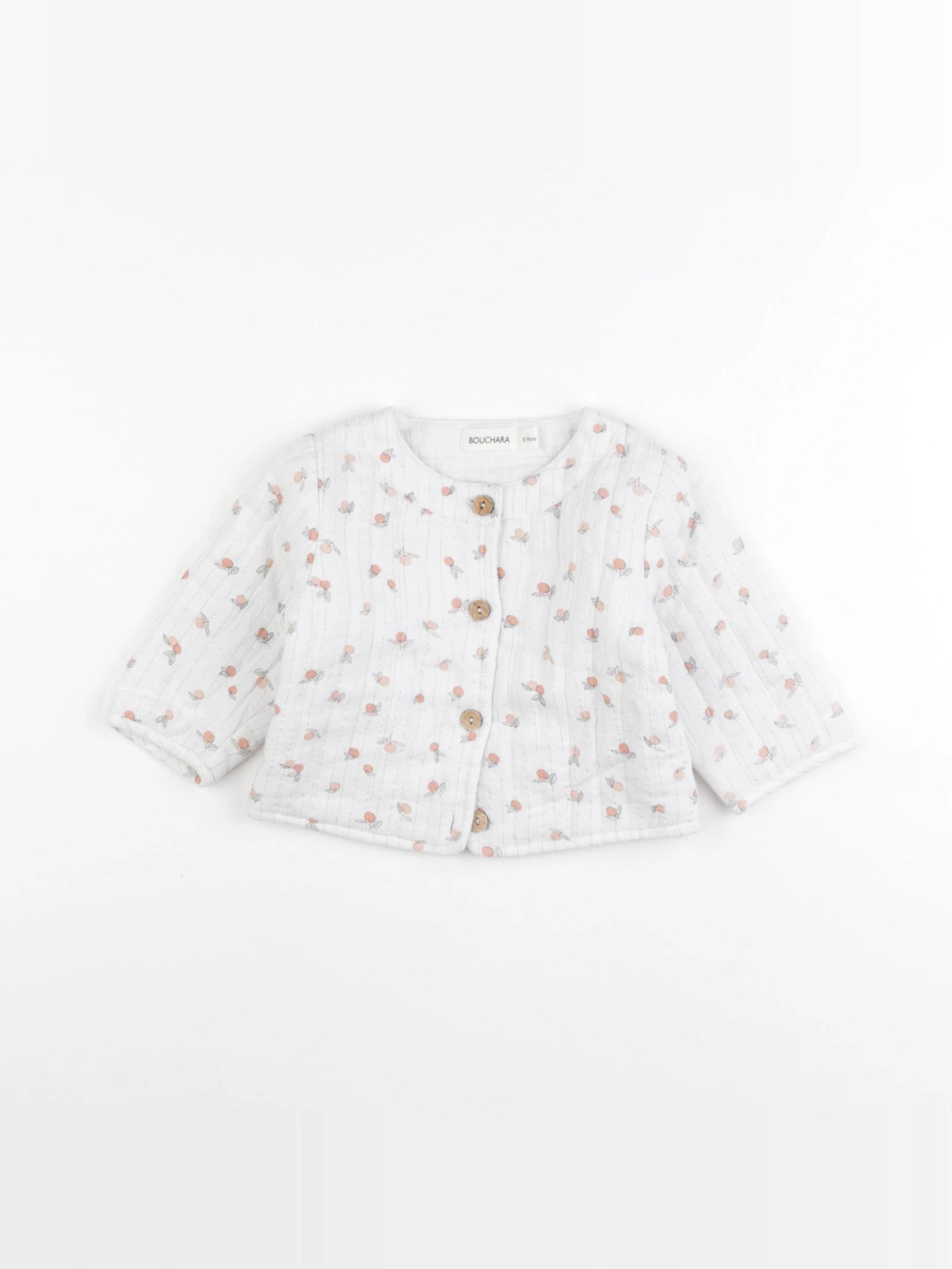 Bouchara - veste blanc - 6 mois