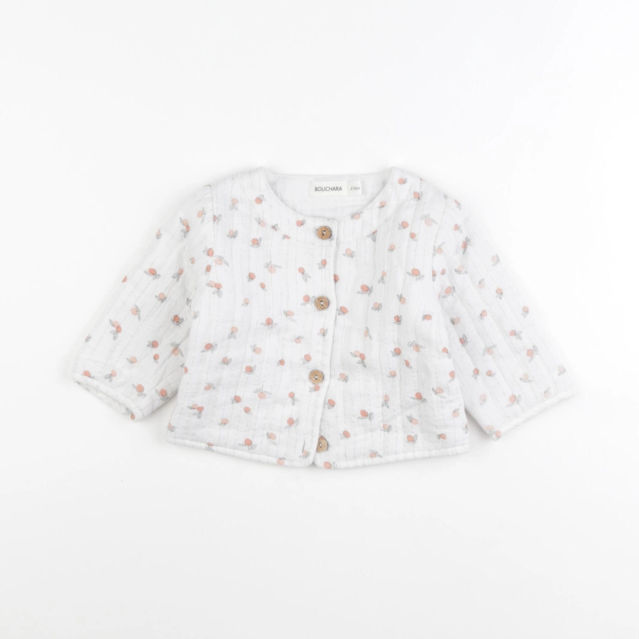 Bouchara - veste blanc - 6 mois