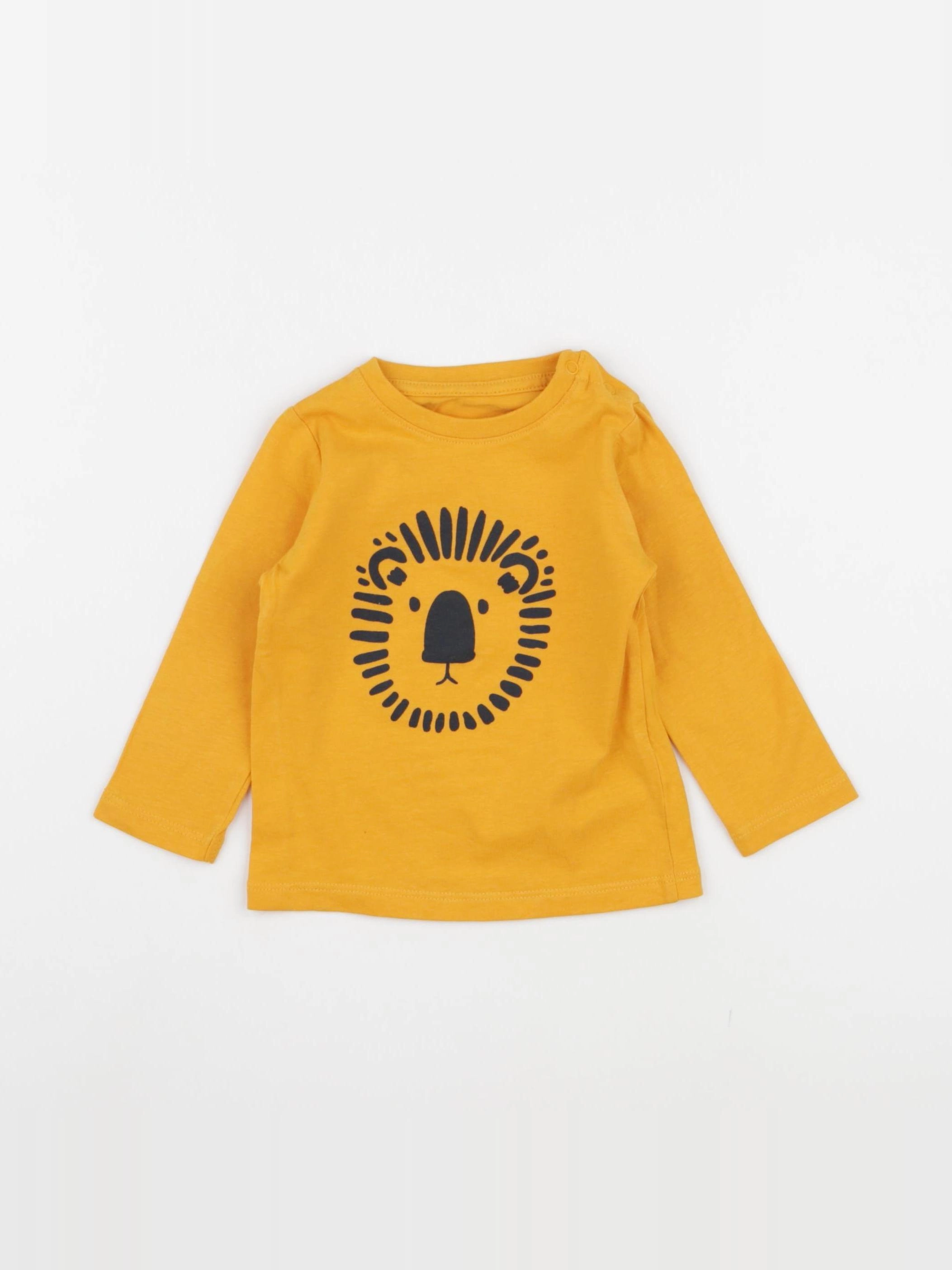 Vertbaudet - tee-shirt orange - 9 mois