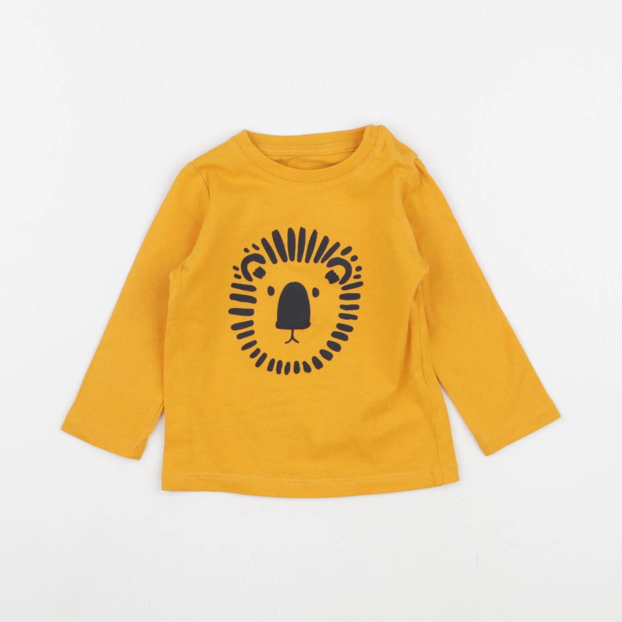 Vertbaudet - tee-shirt orange - 9 mois