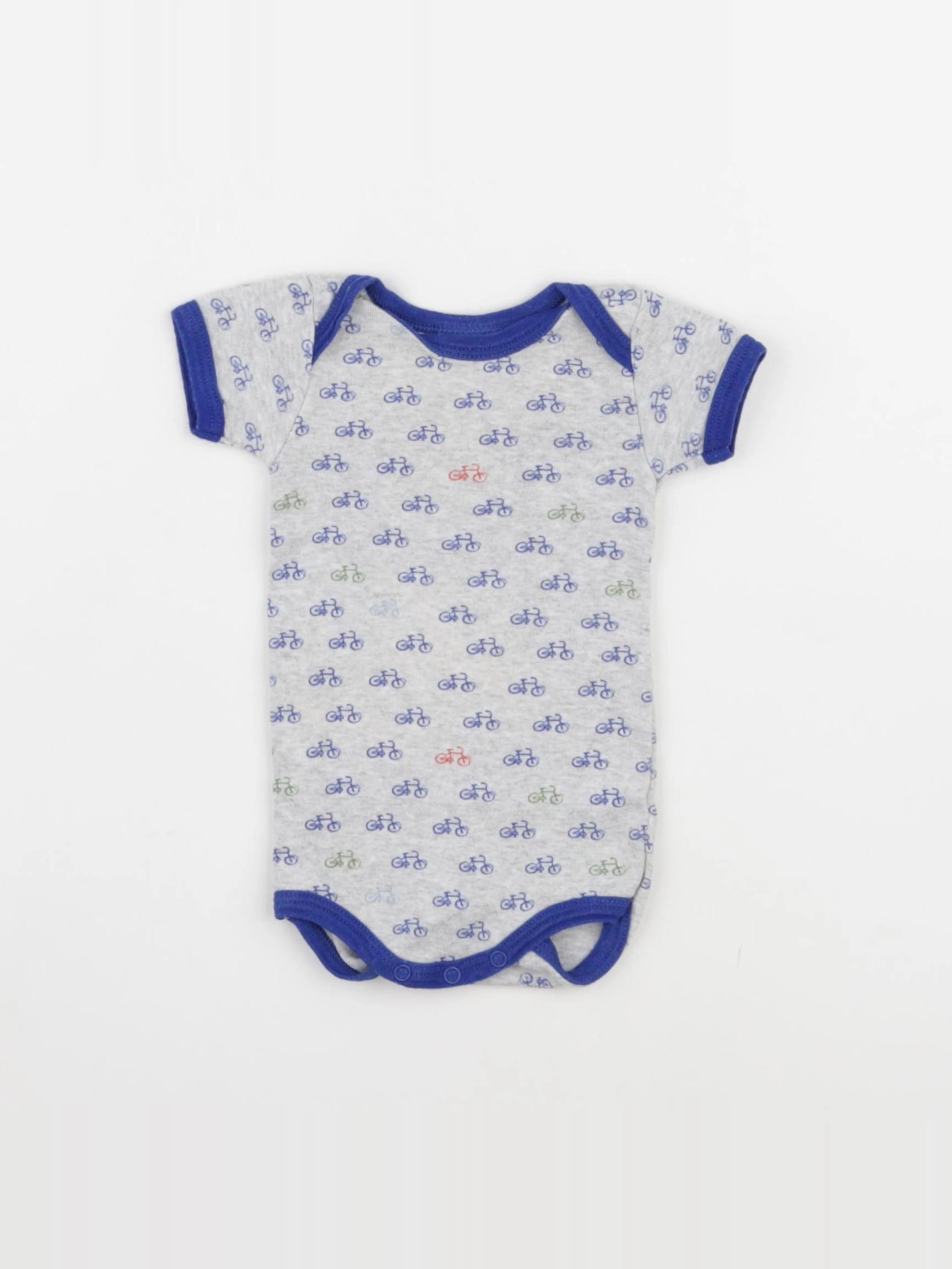 Petit Bateau - body gris - 3 mois