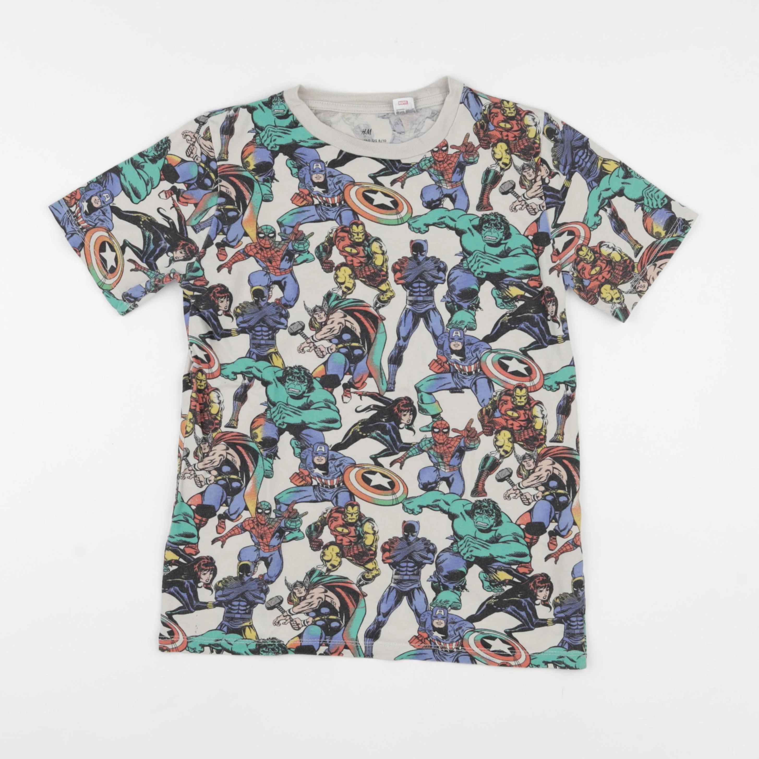 H&M - tee-shirt multicolore - 8/10 ans
