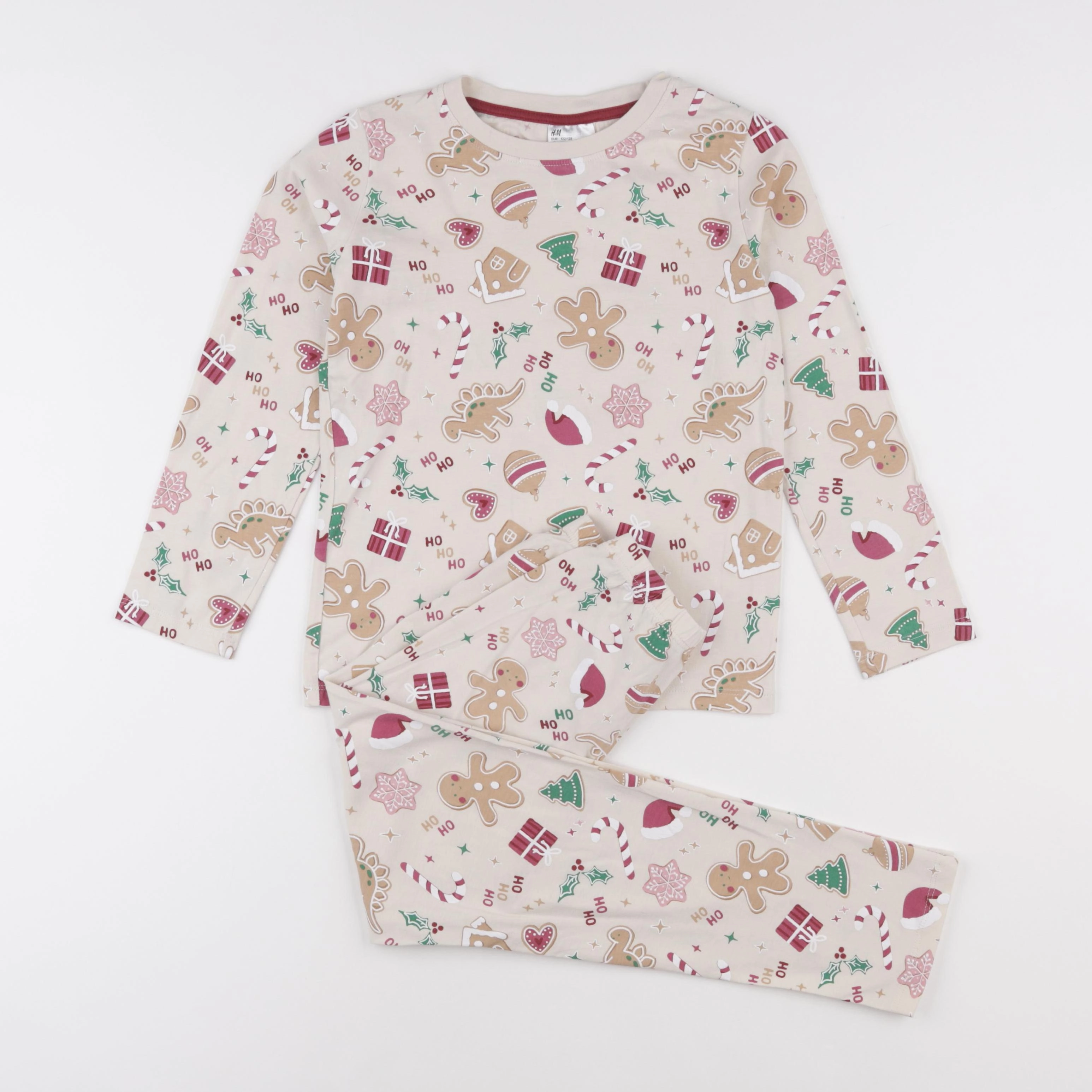 H&M - pyjama coton beige - 6/8 ans