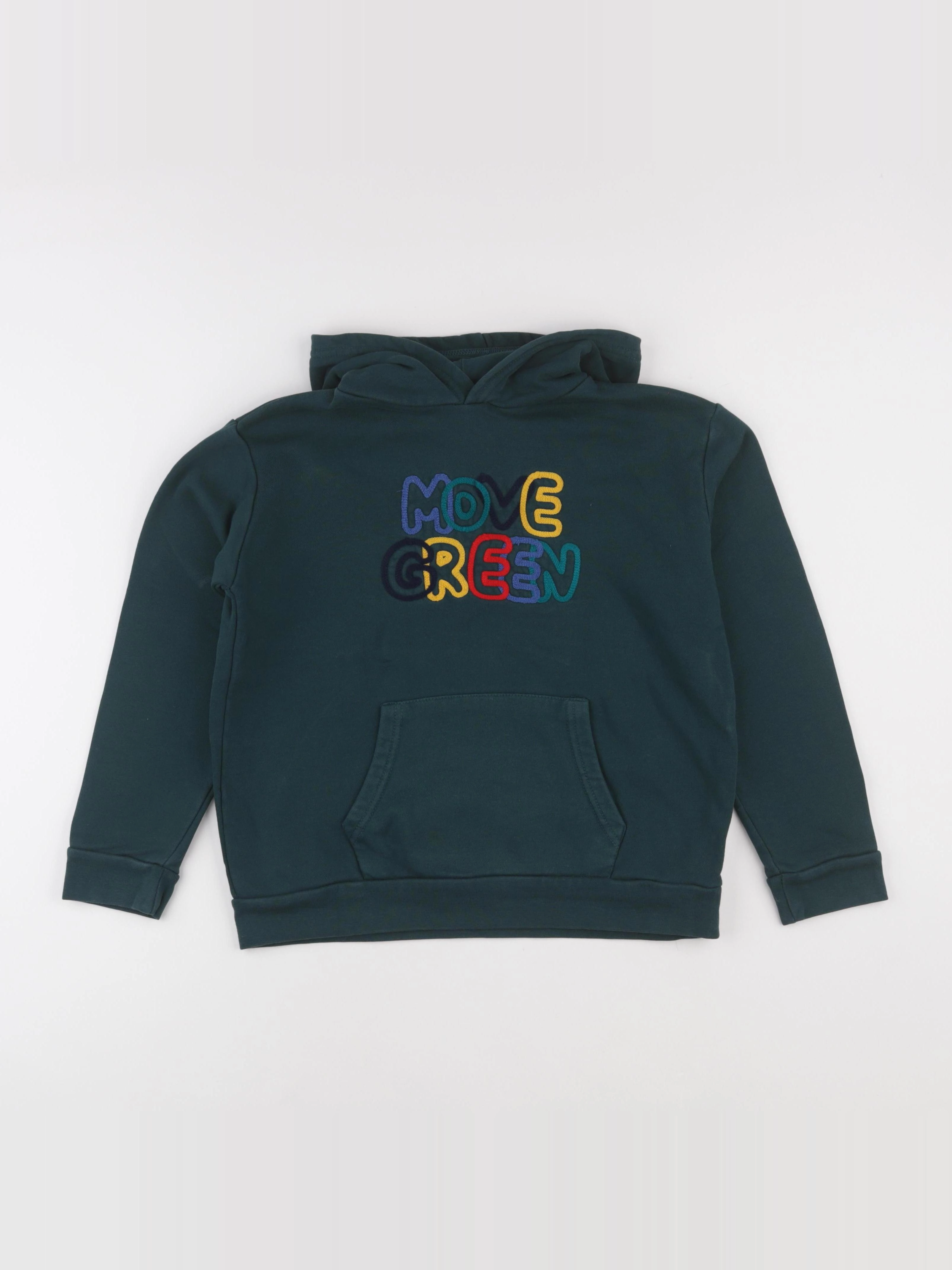 Monoprix - sweat vert - 10 ans