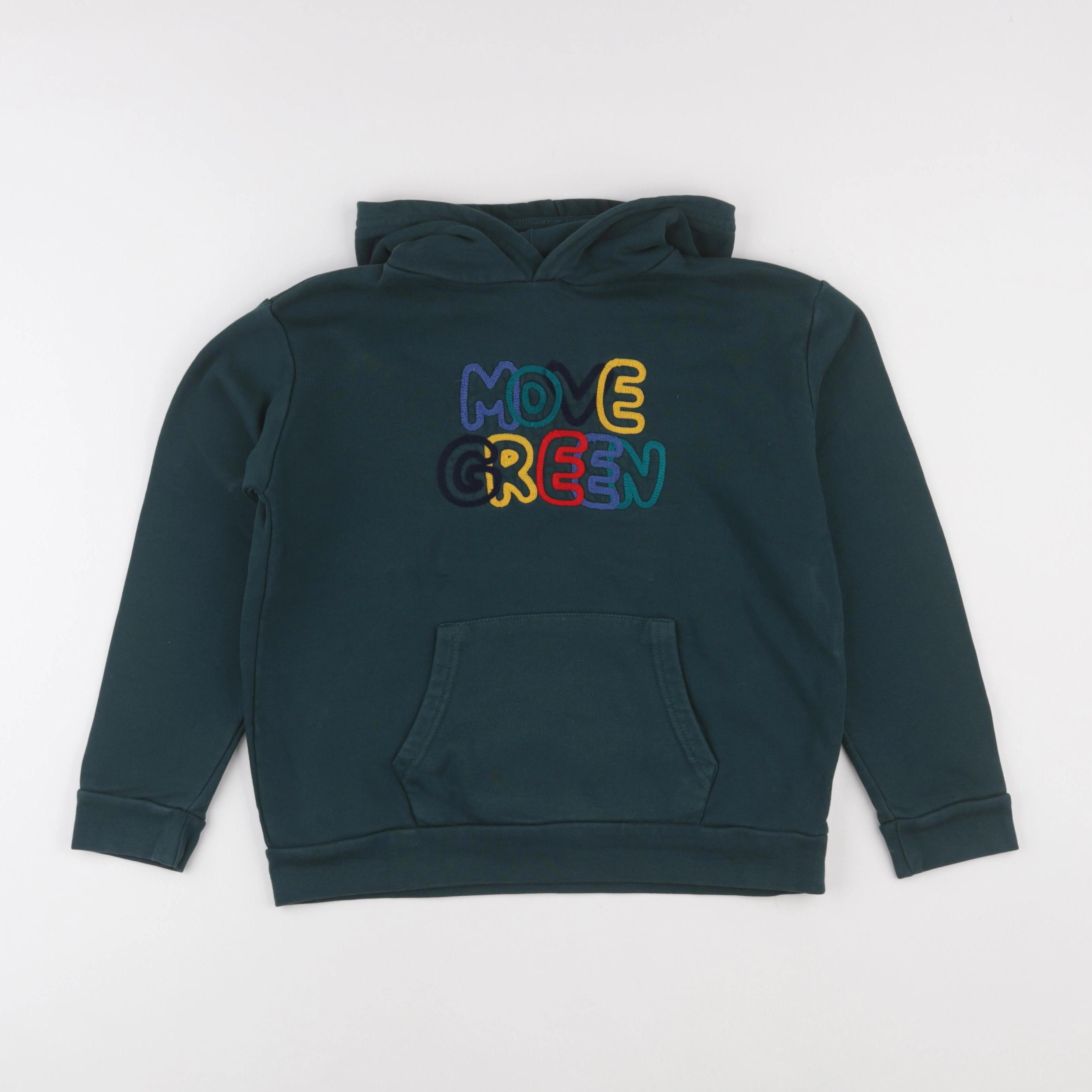 Monoprix - sweat vert - 10 ans
