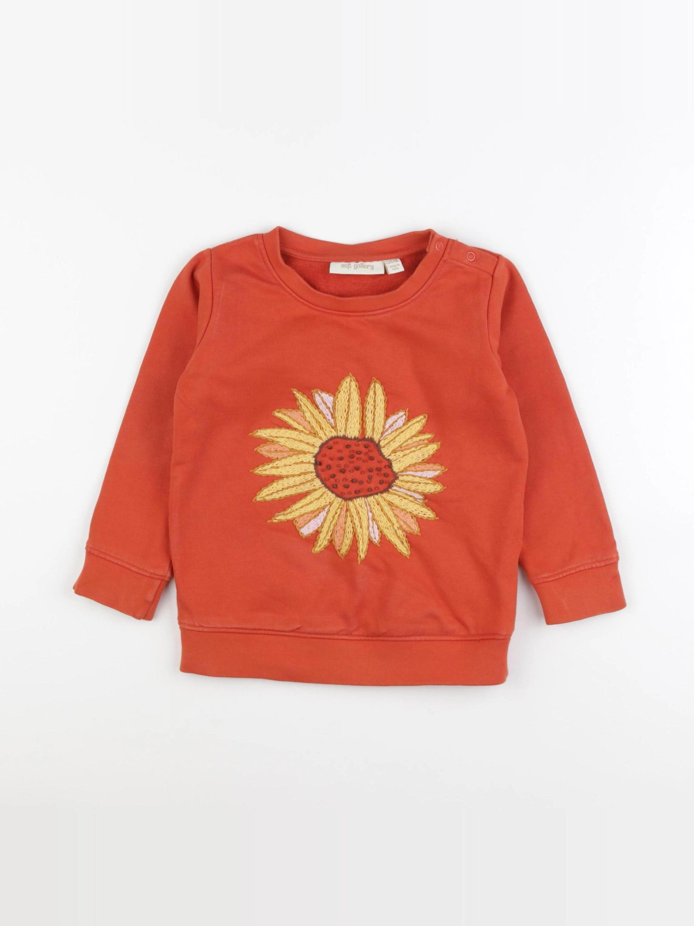 Soft Gallery - sweat orange - 36 mois