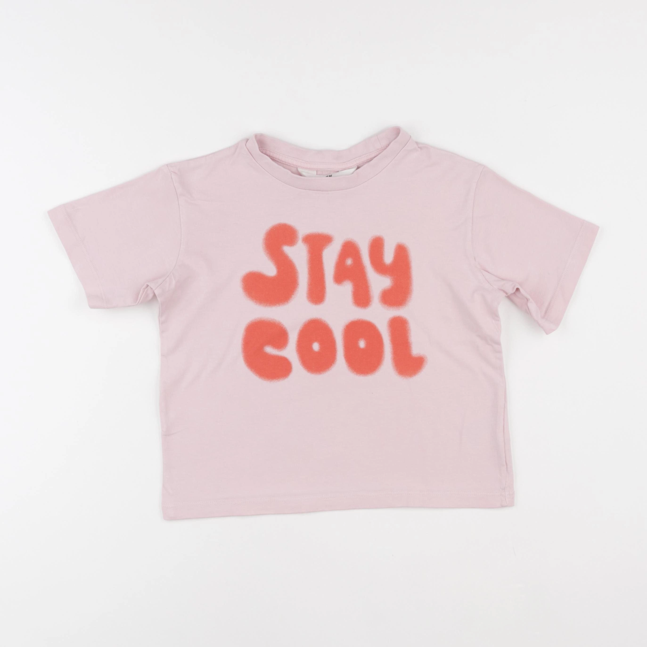 H&M - tee-shirt rose - 4/6 ans