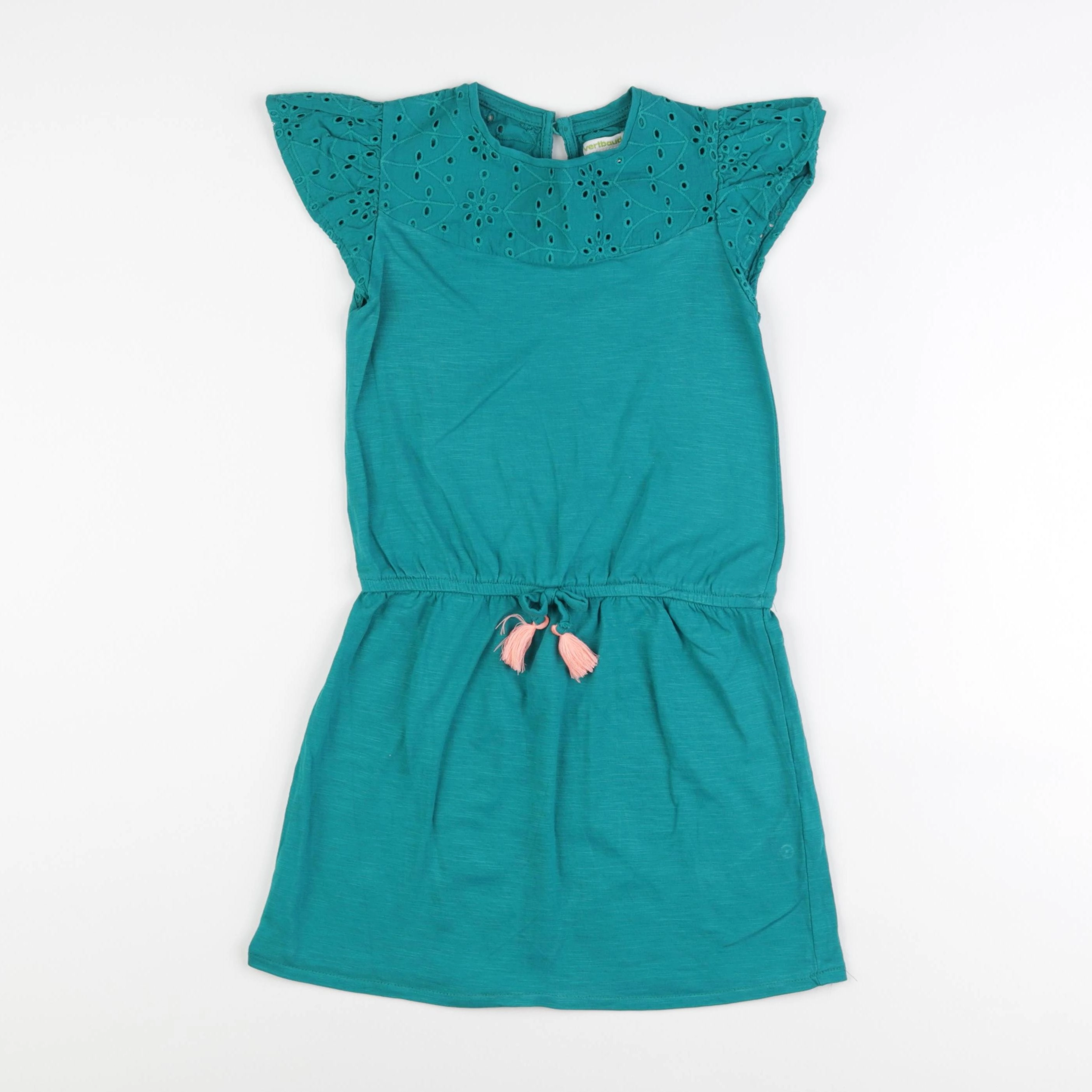 Vertbaudet - robe vert - 6 ans