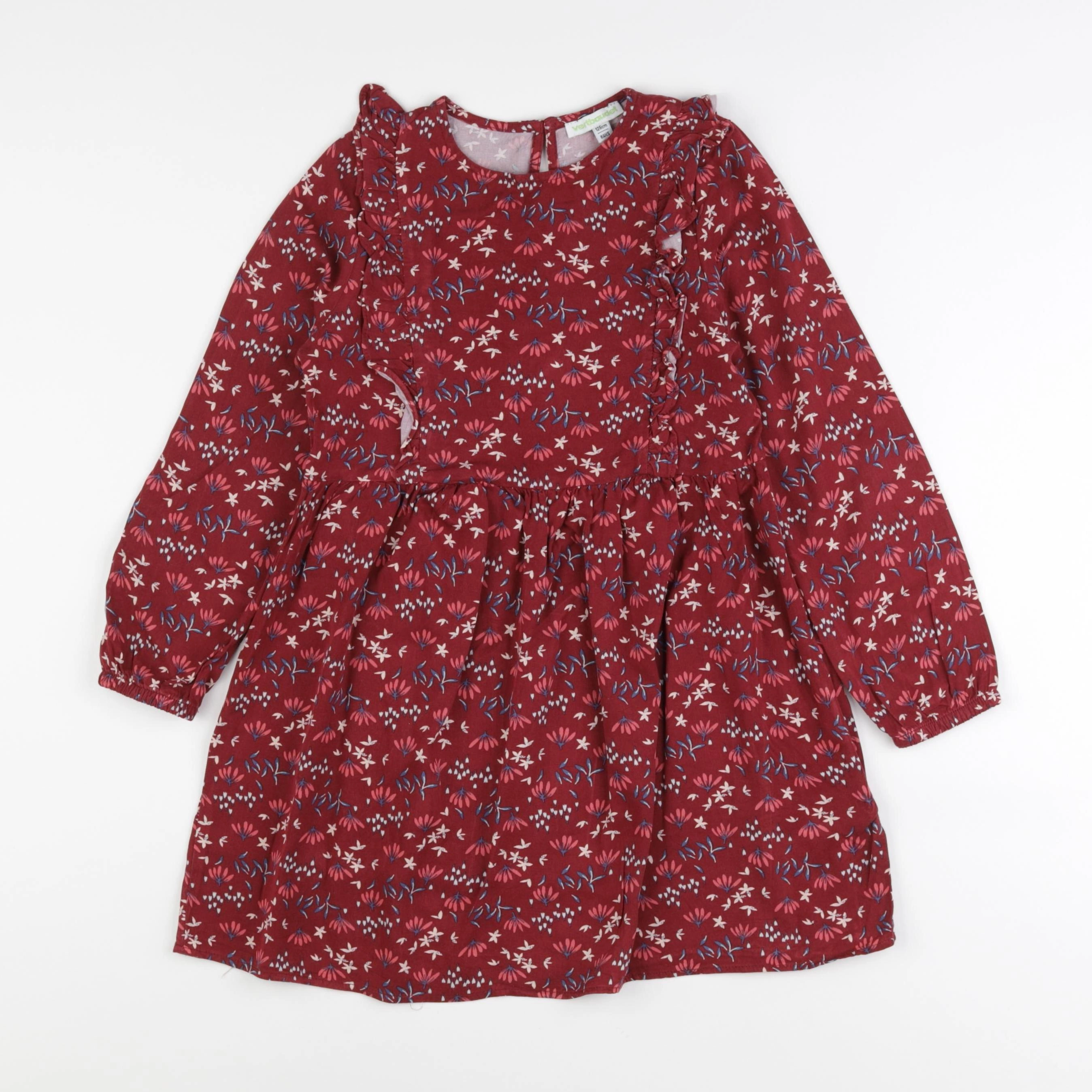 Vertbaudet - robe marron - 8 ans