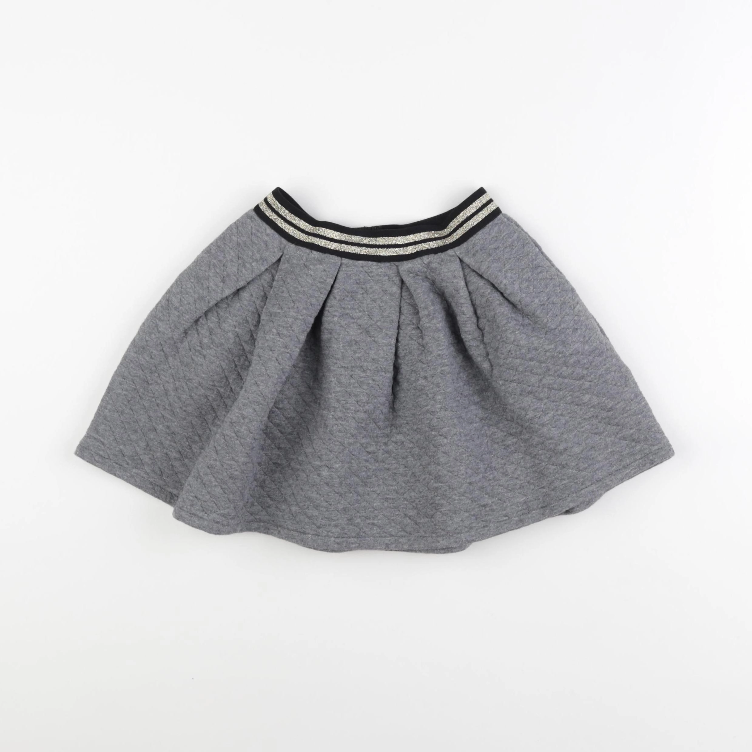 Vertbaudet - jupe gris - 7 ans